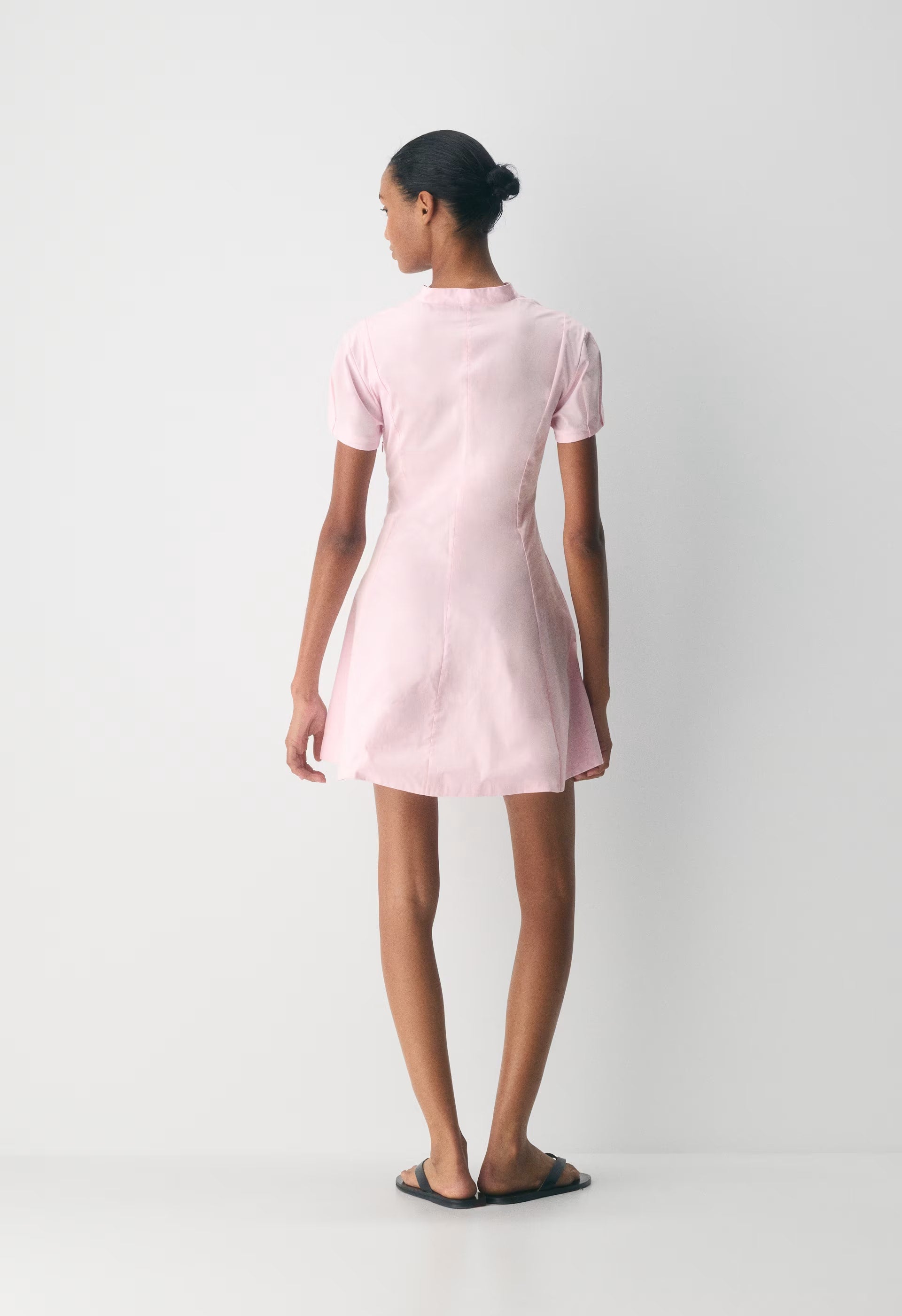 Intro Poplin Dress - VILLA PINK