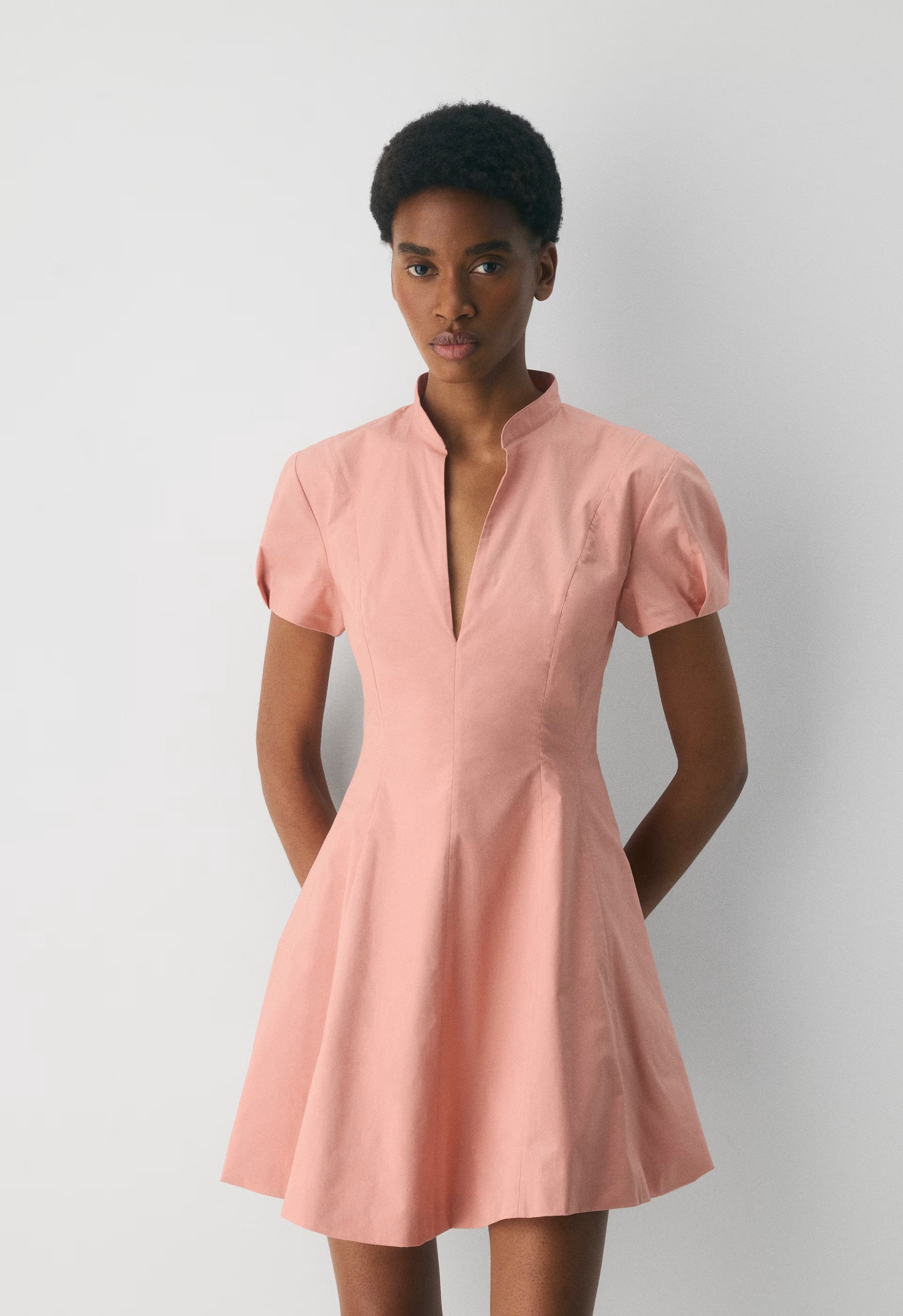 Intro Poplin Dress - KILN PINK
