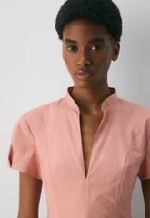 Intro Poplin Dress - KILN PINK