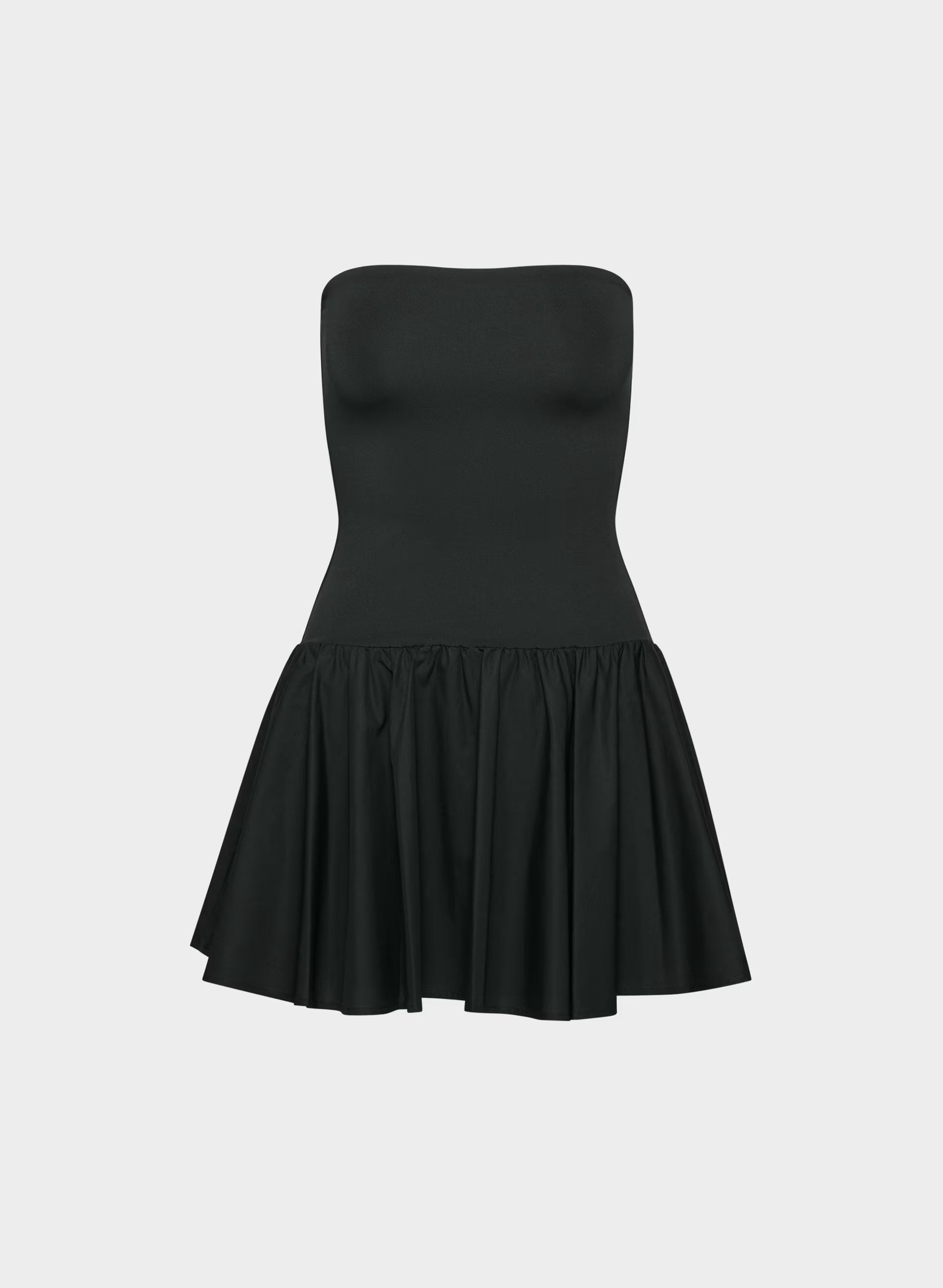 Private Poplin Dress - BLACK