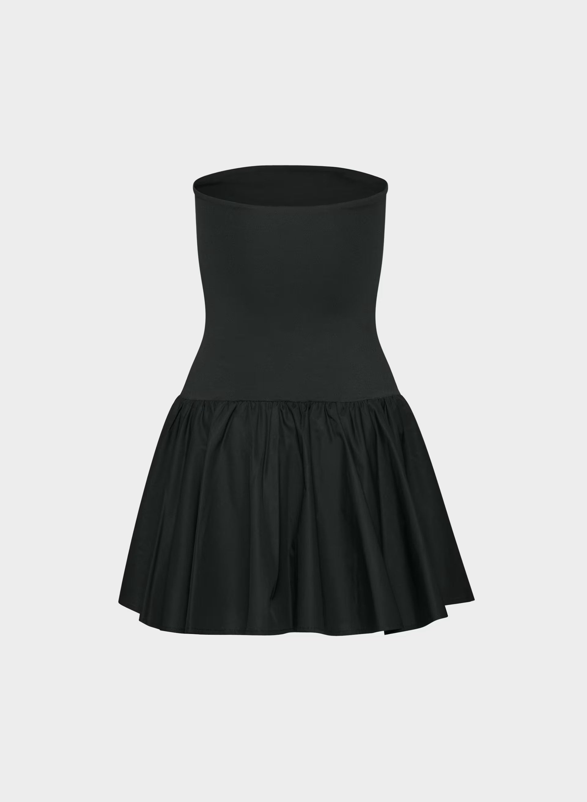 Private Poplin Dress - BLACK