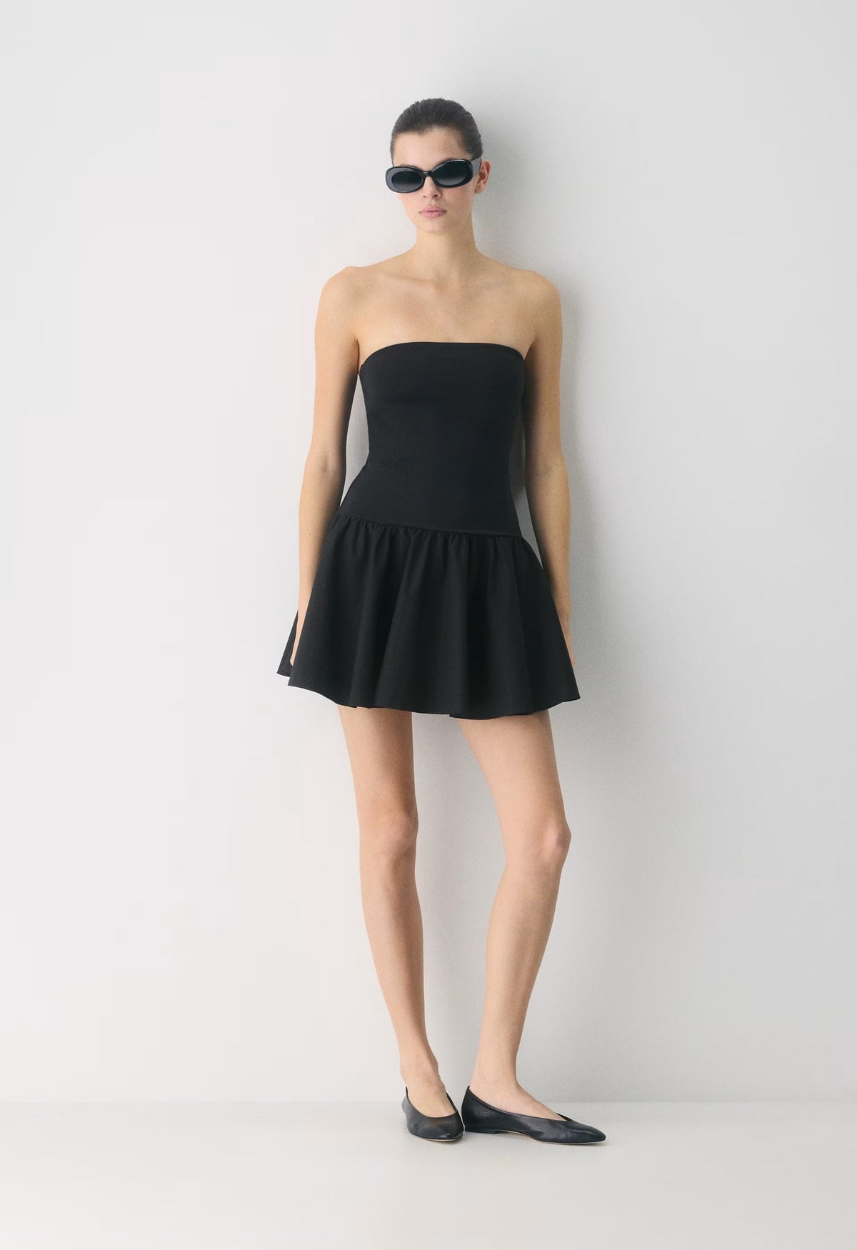 Private Poplin Dress - BLACK