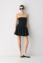 Private Poplin Dress - BLACK