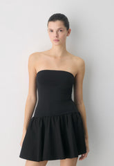 Private Poplin Dress - BLACK