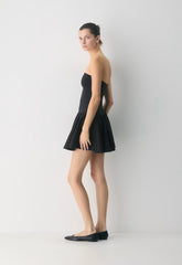 Private Poplin Dress - BLACK