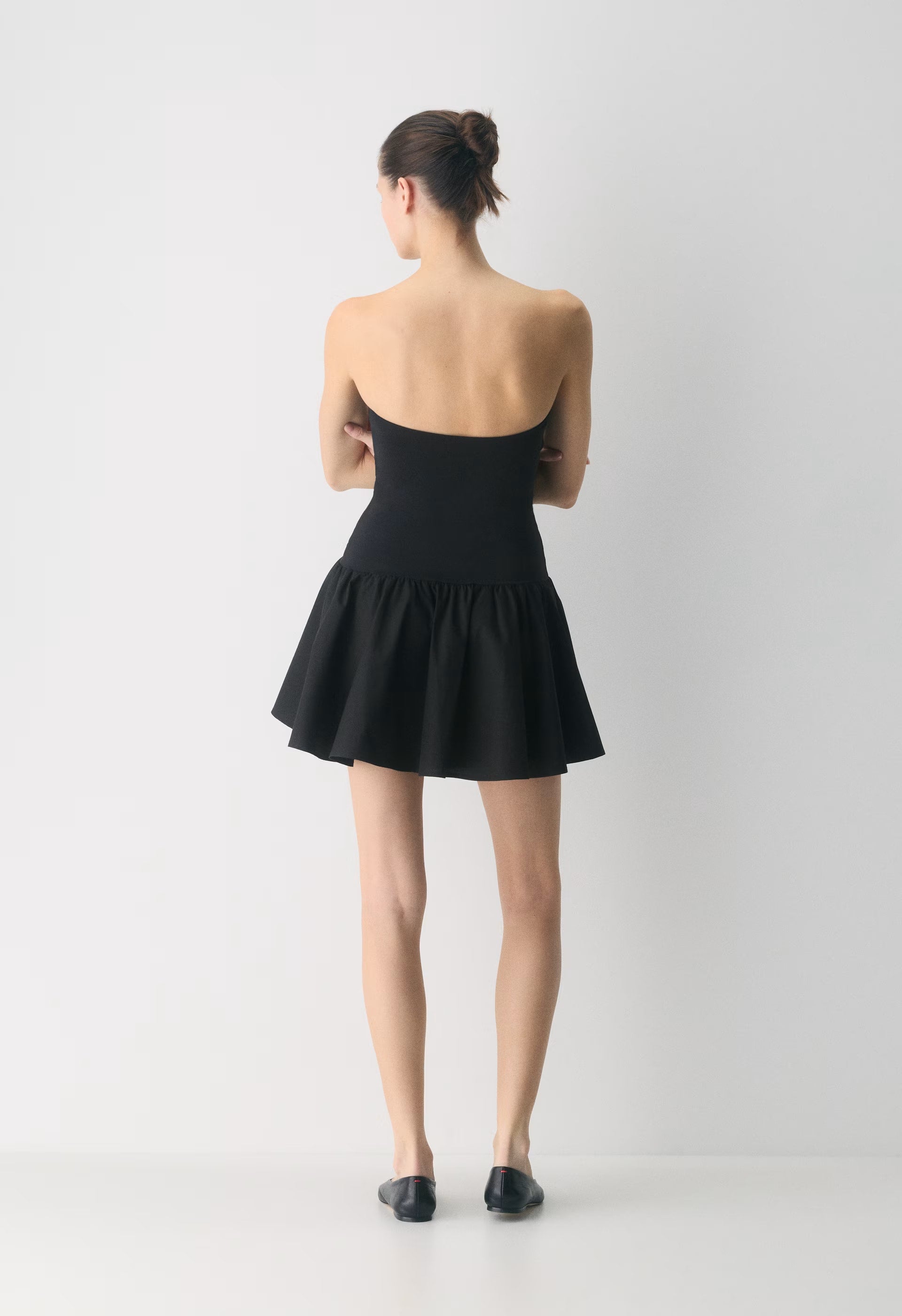 Private Poplin Dress - BLACK