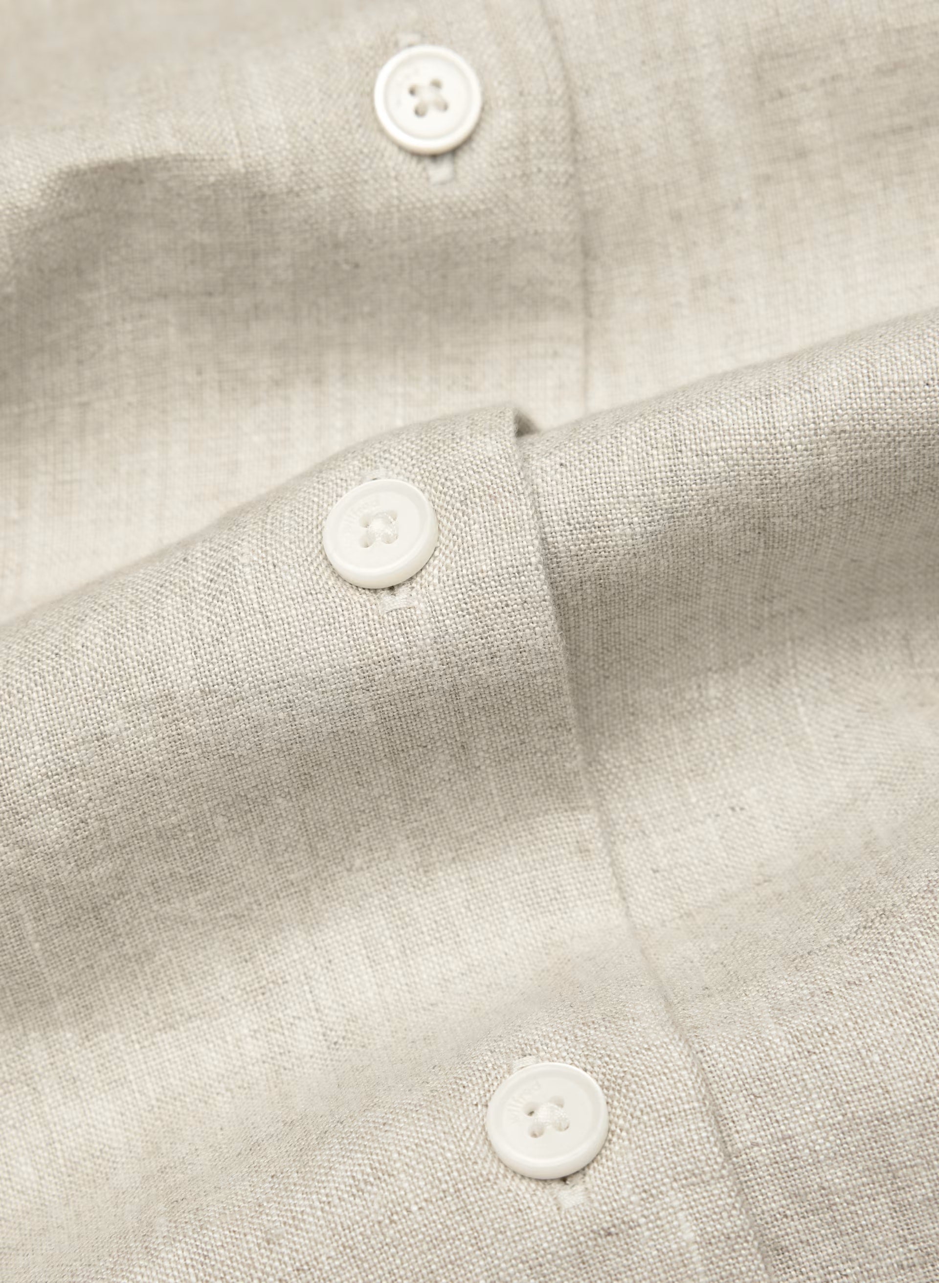 Eleta Linen Mini Dress - UNDYED ECRU