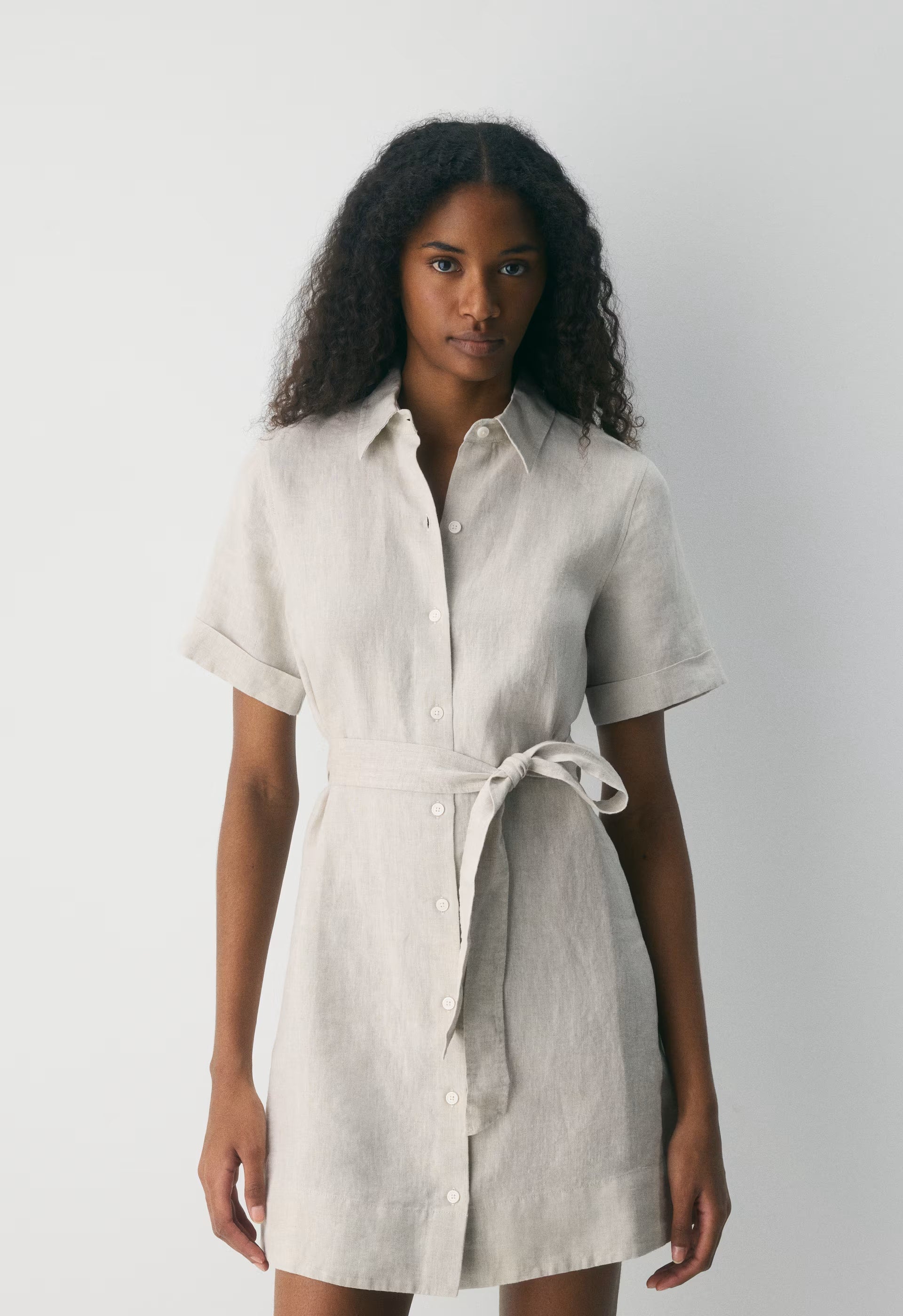 Eleta Linen Mini Dress - SRN CK MTPS TP/MNR TCT