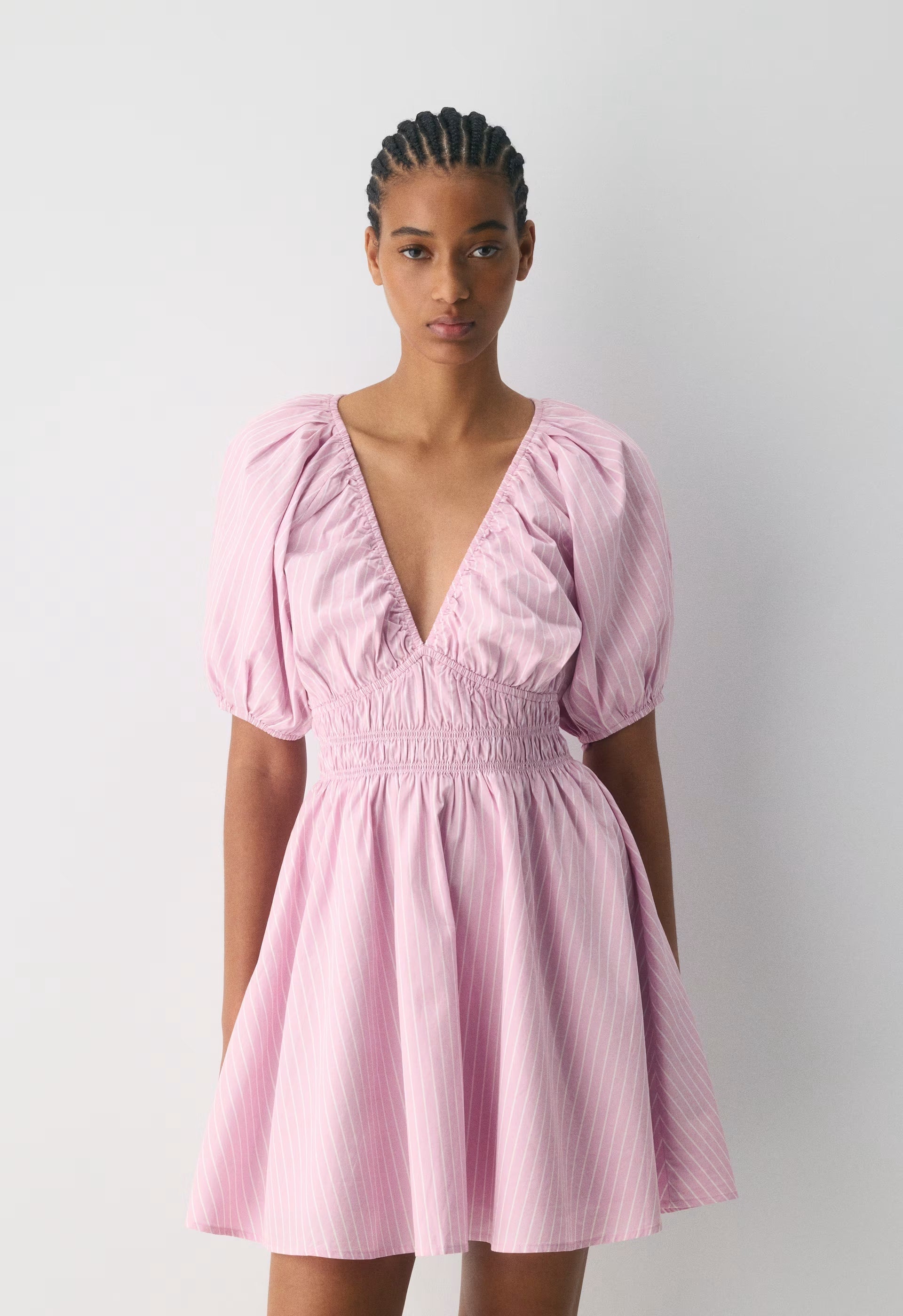 Mason Poplin Dress - MTCHLL STRP ST P PL/WT