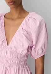 Mason Poplin Dress - MTCHLL STRP ST P PL/WT