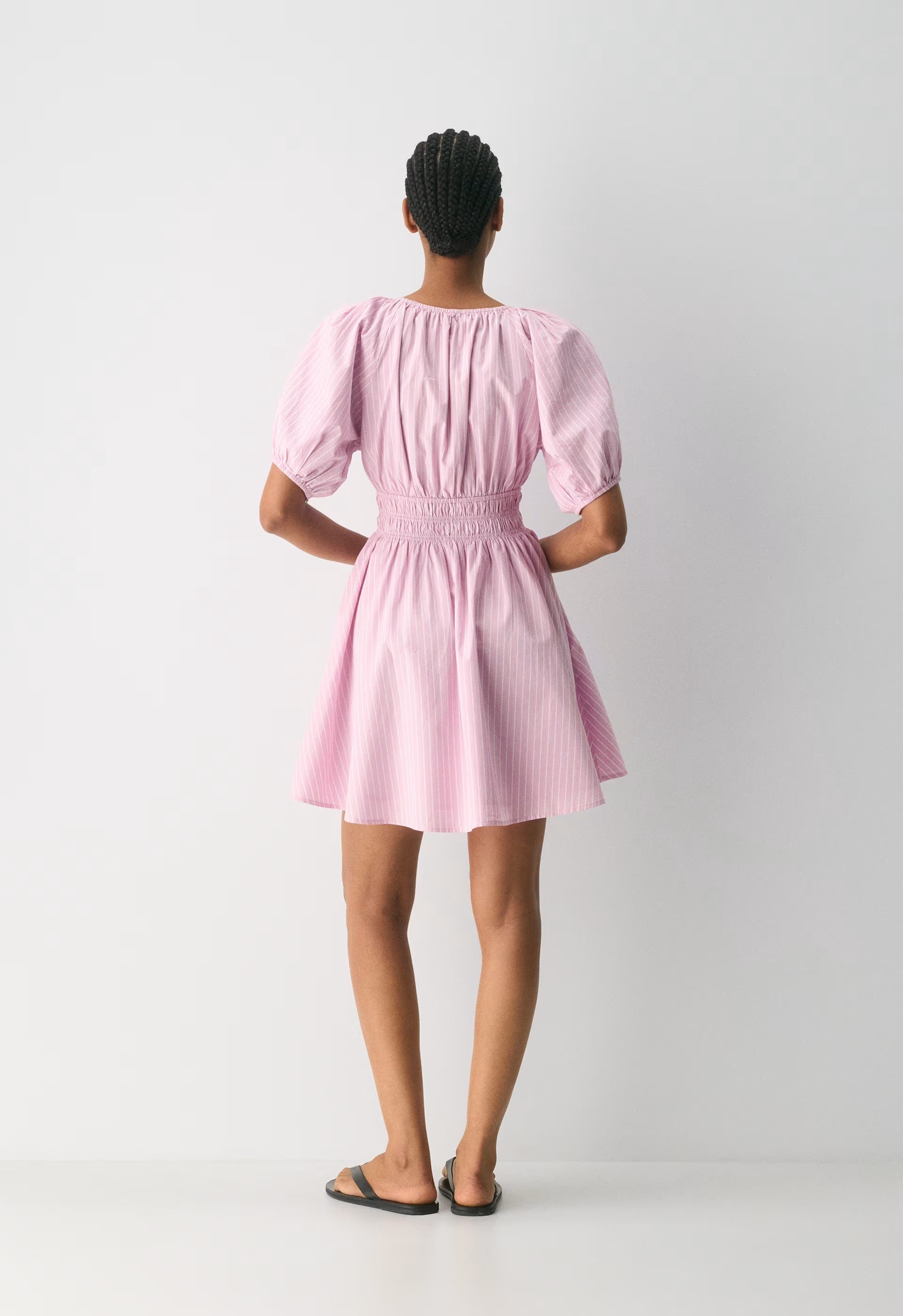 Mason Poplin Dress - MTCHLL STRP ST P PL/WT