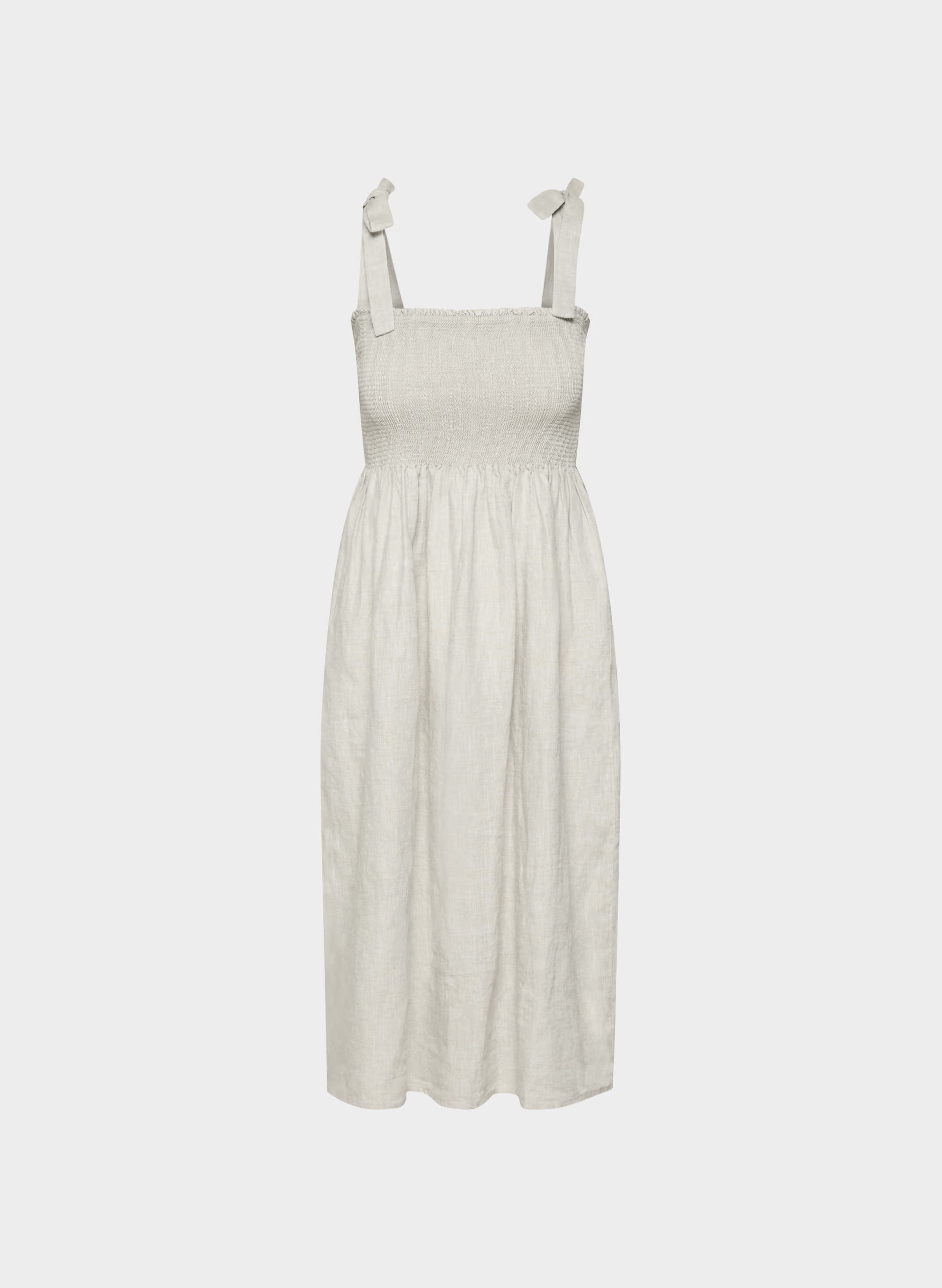 Golden Hour Linen Dress - UNDYED ECRU