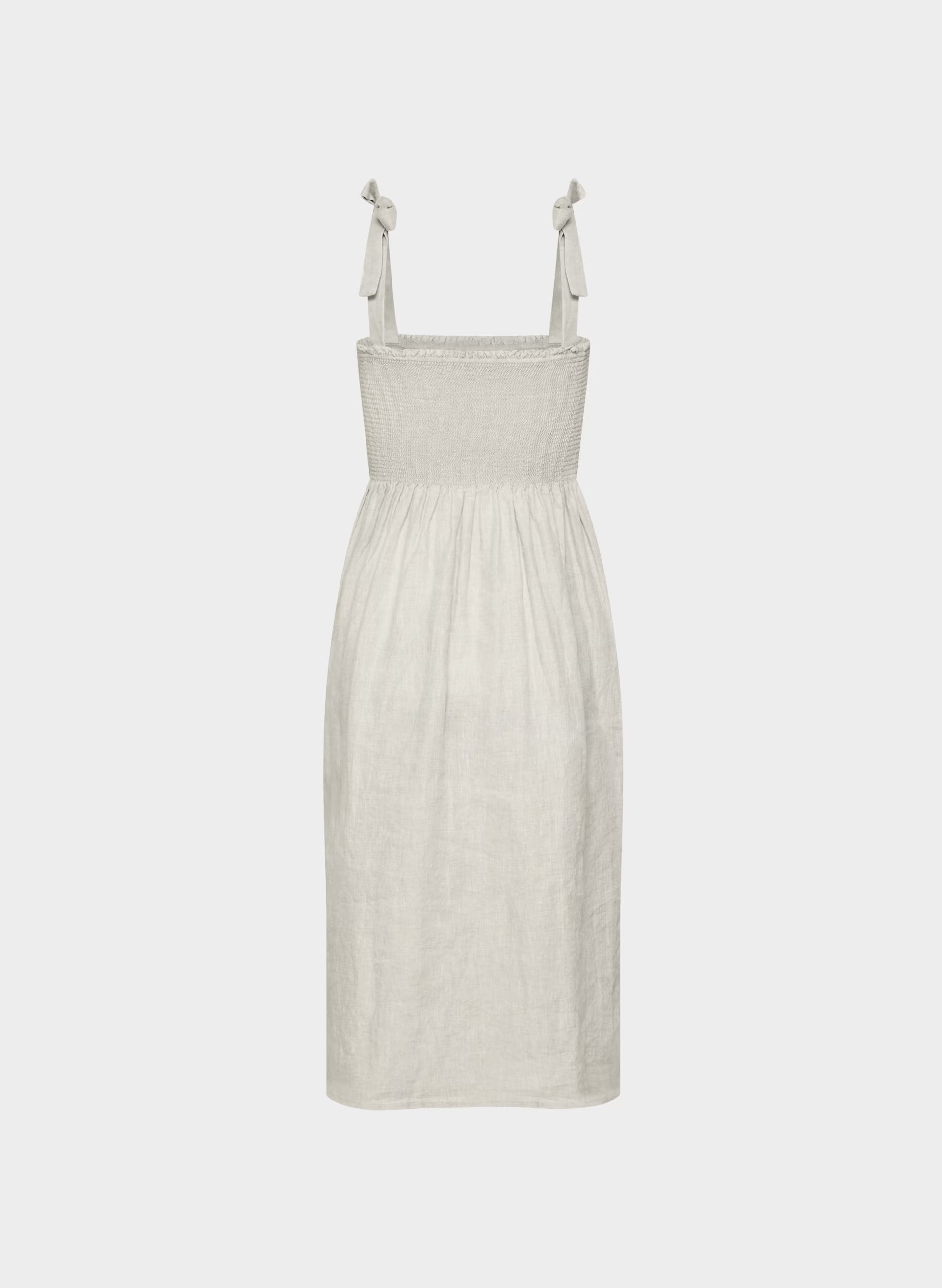 Golden Hour Linen Dress - UNDYED ECRU