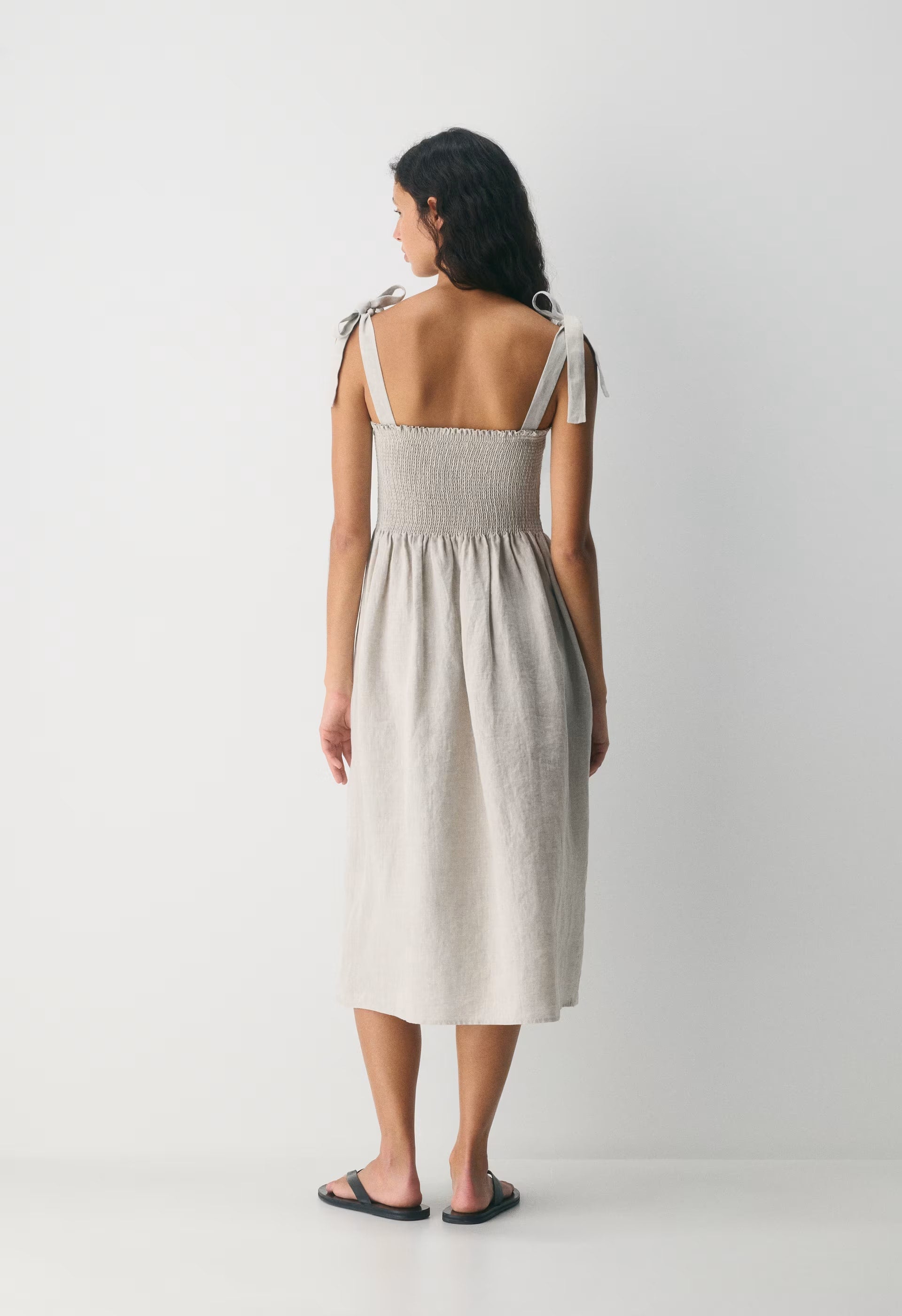 Golden Hour Linen Dress - UNDYED ECRU