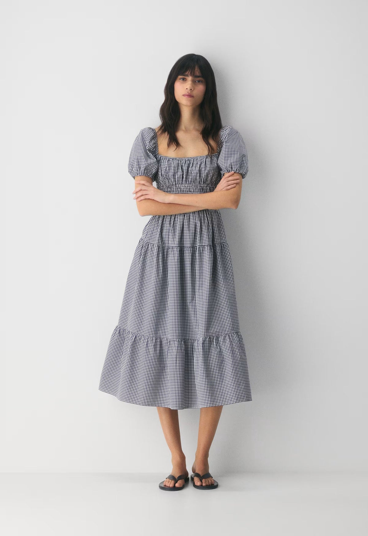 Allegoria Poplin Dress - SRPN CK LT BRH/HBR NVY