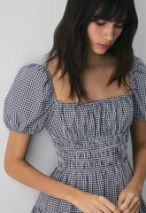 Allegoria Poplin Dress - SRPN CK LT BRH/HBR NVY