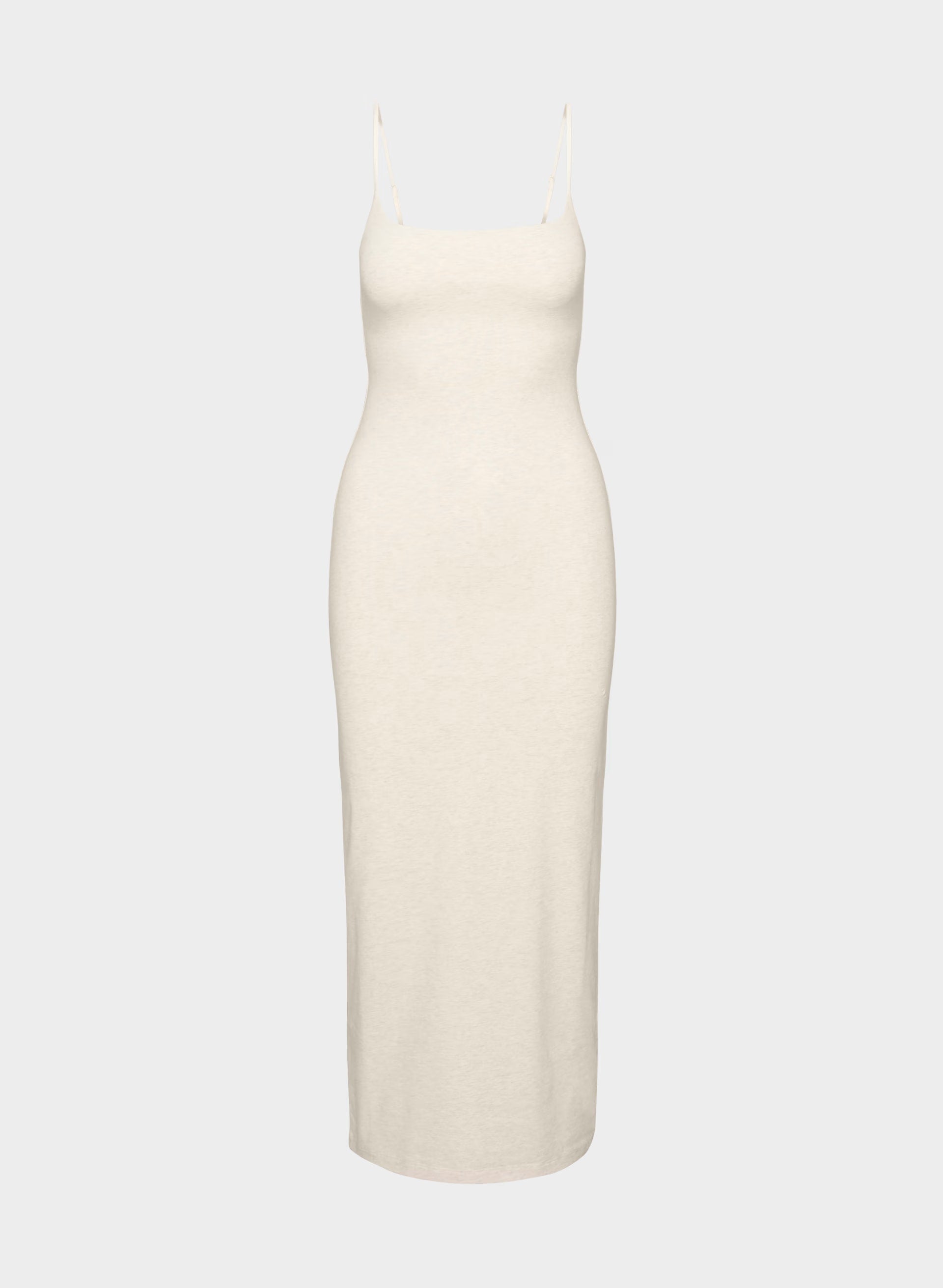 Casual Contour Summon Maxi Cami Dress - HEATHER LIGHT OATMEAL