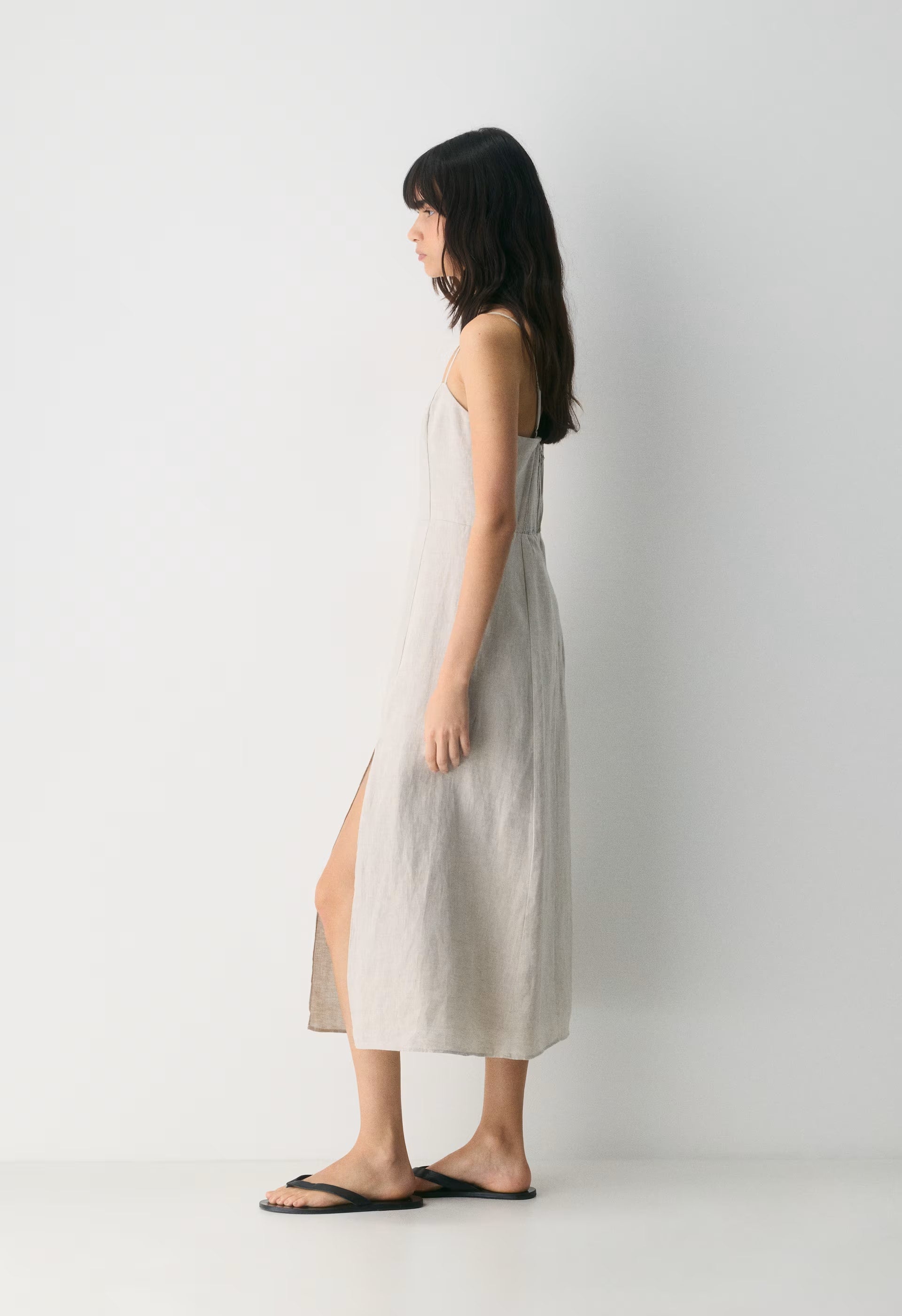 Barrafina Linen Dress - UNDYED ECRU