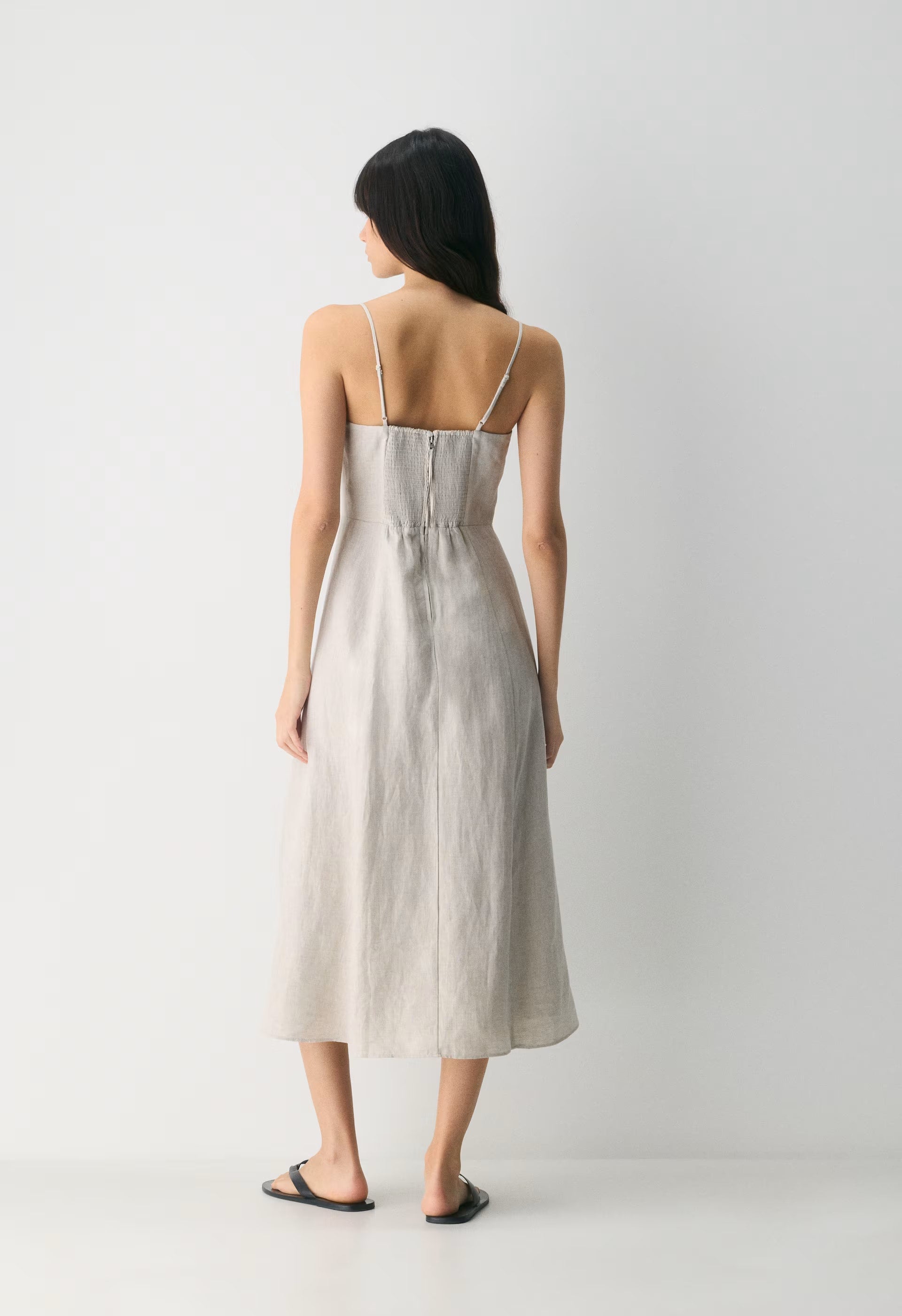 Barrafina Linen Dress - UNDYED ECRU