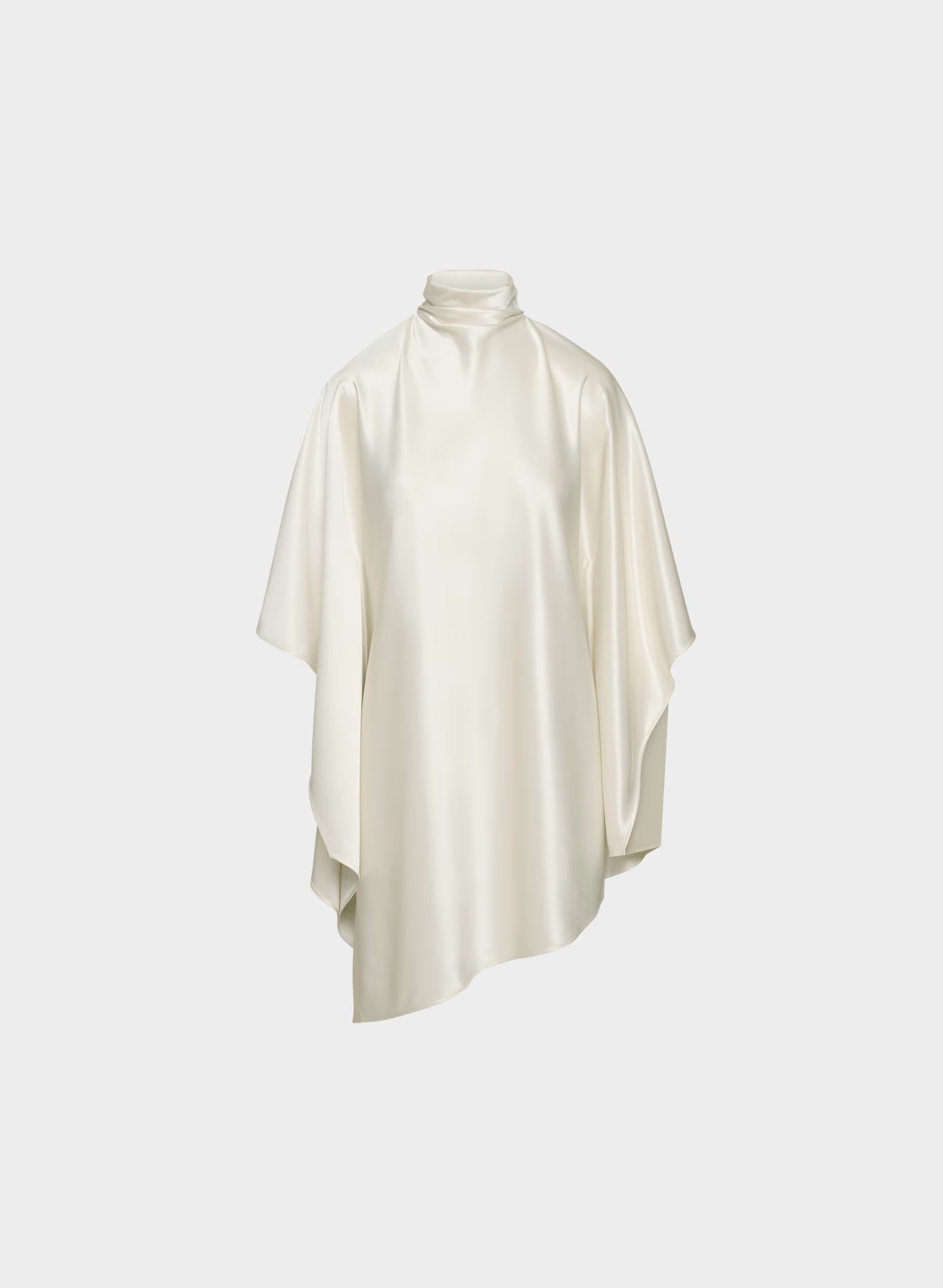 Fan Satin Dress - LIGHT BIRCH