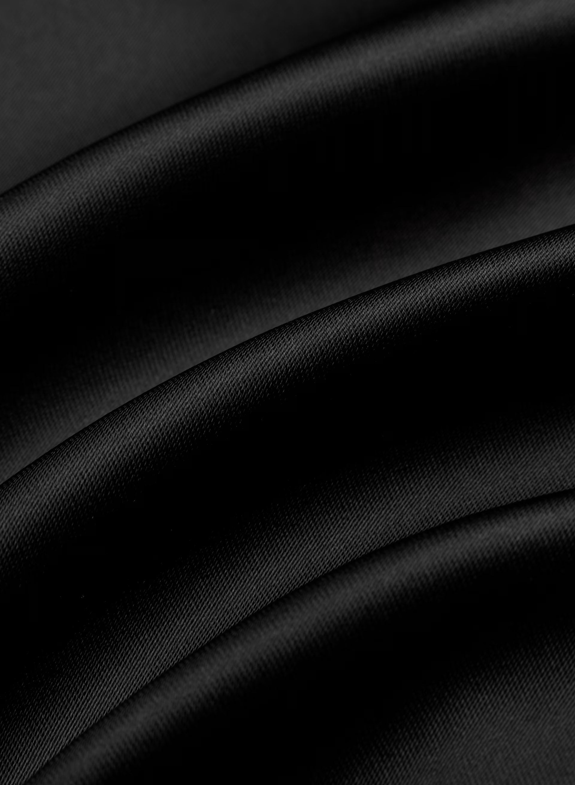 Charleston Satin Dress - BLACK