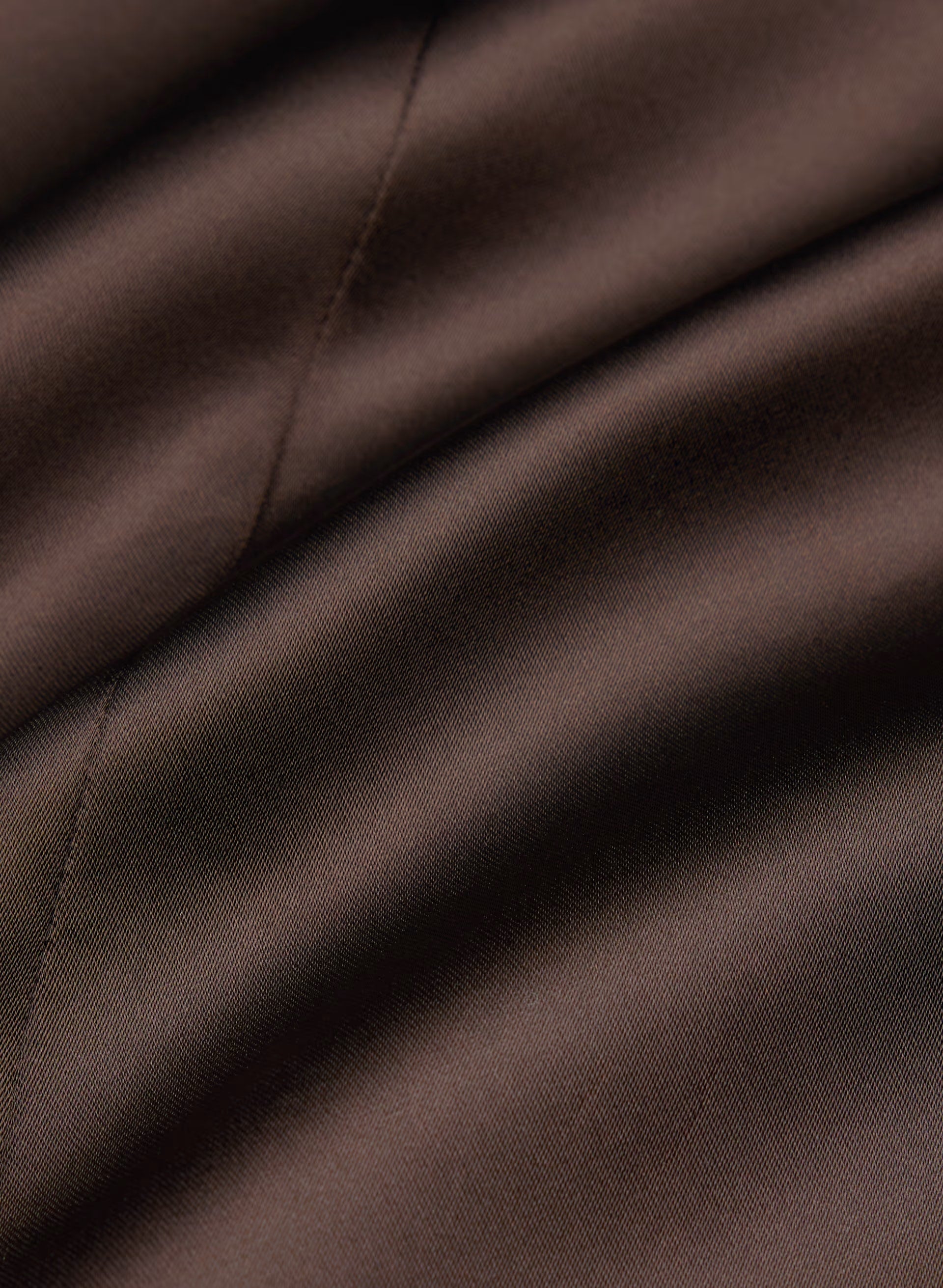 Charleston Satin Dress - RICH MOCHA BROWN