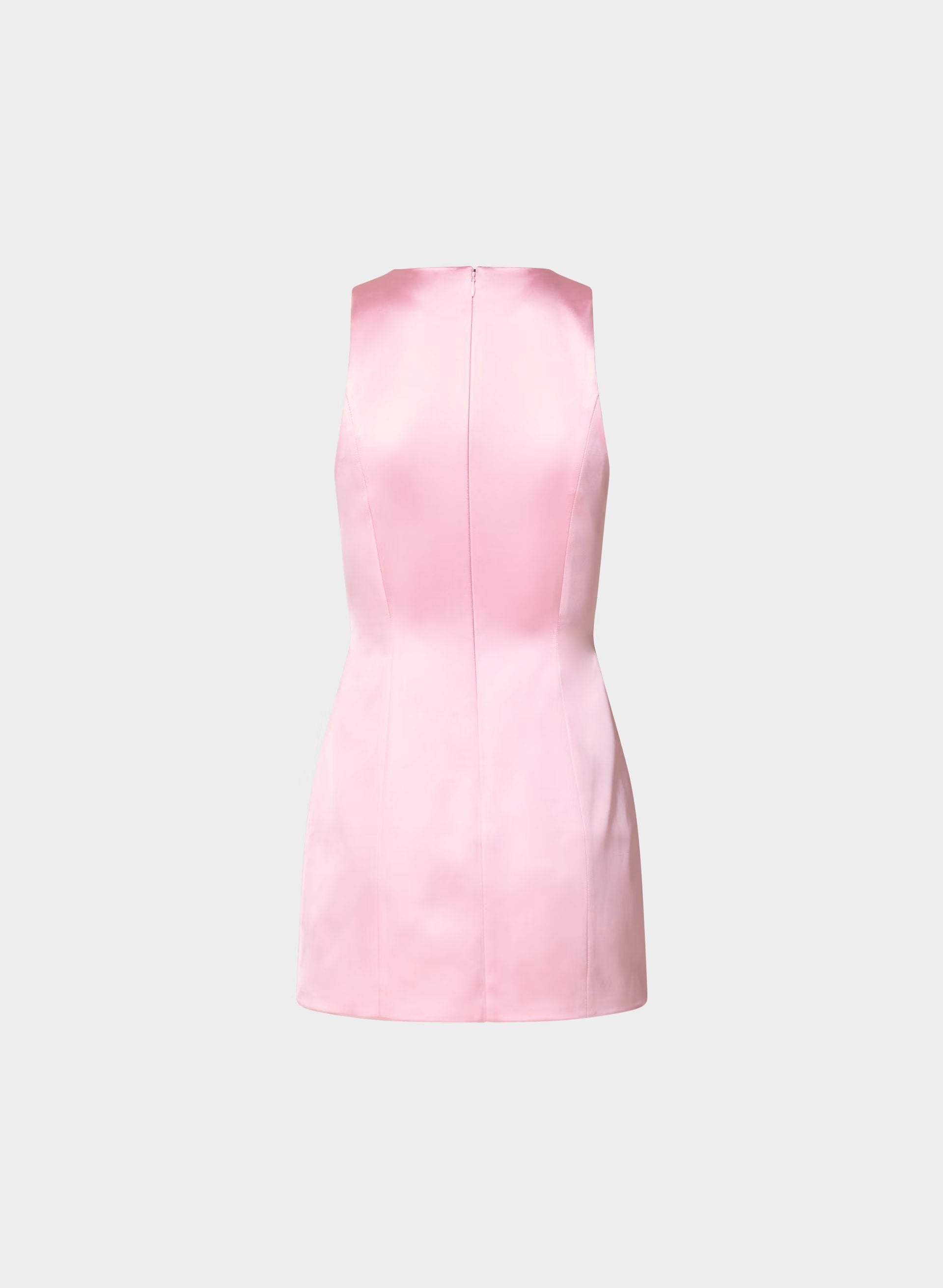 Charleston Satin Dress - MILKSHAKE PINK