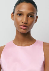 Charleston Satin Dress - MILKSHAKE PINK