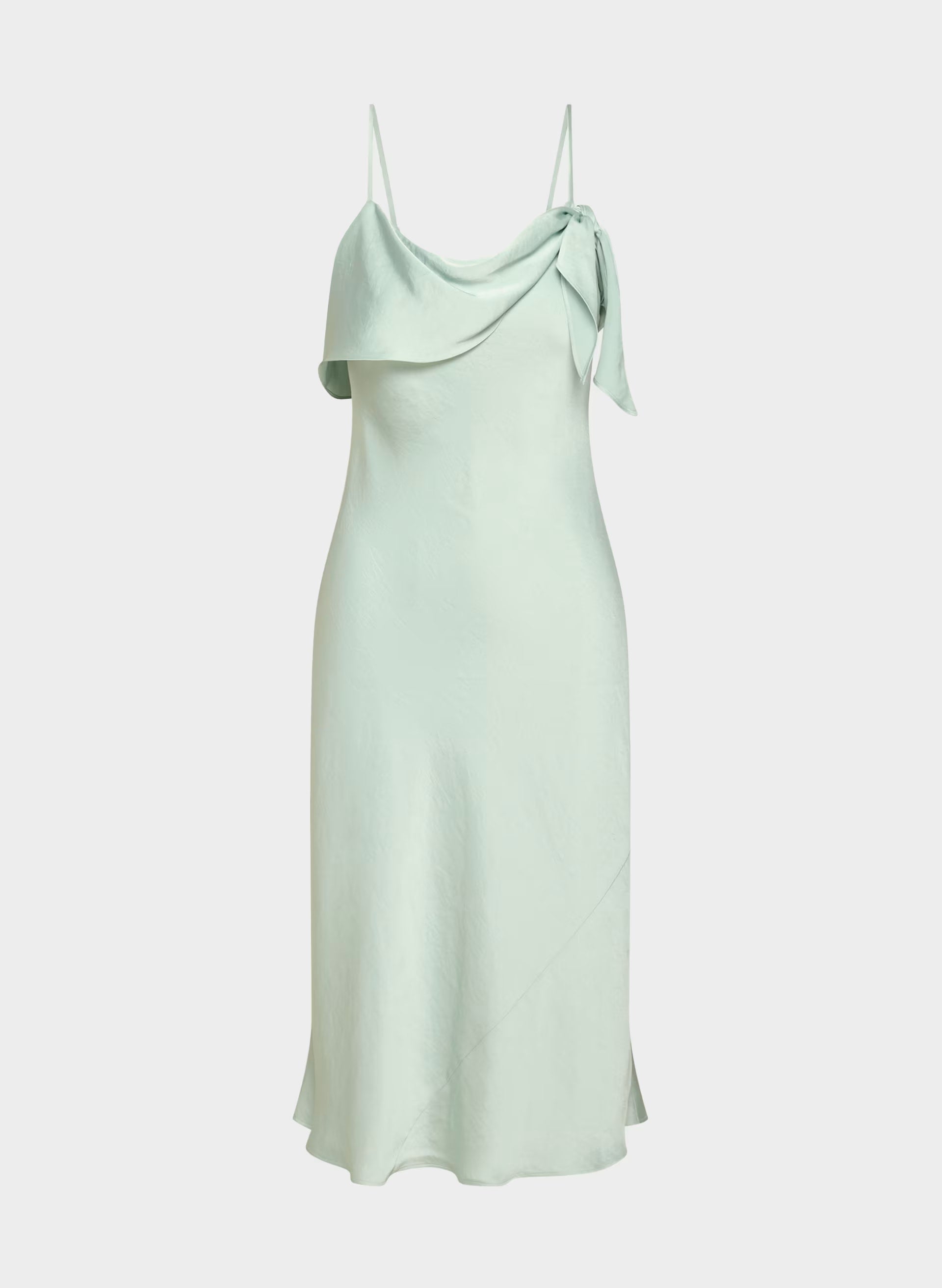 Cannelle Satin Dress - AGAVE GREEN
