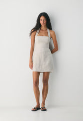 Whisper Linen Dress - BLACK