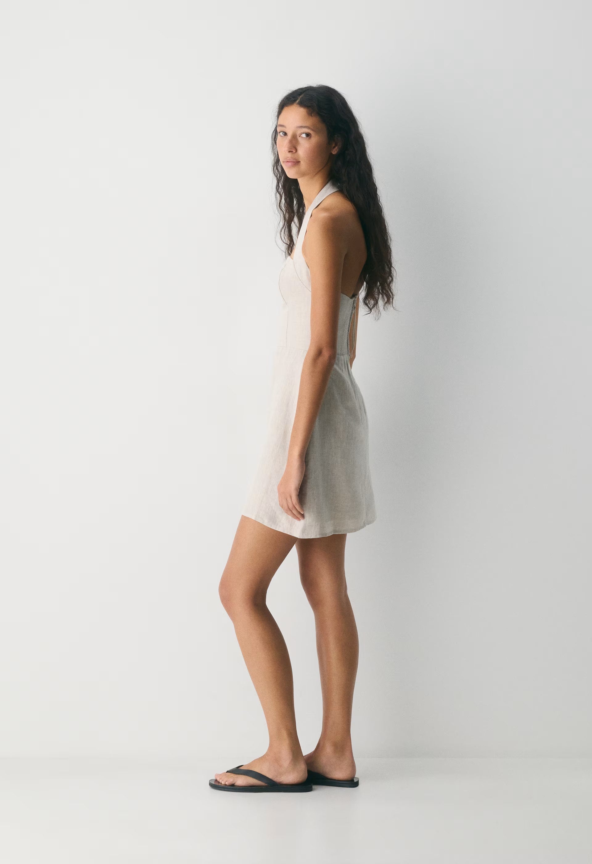 Whisper Linen Dress - AGAVE GREEN