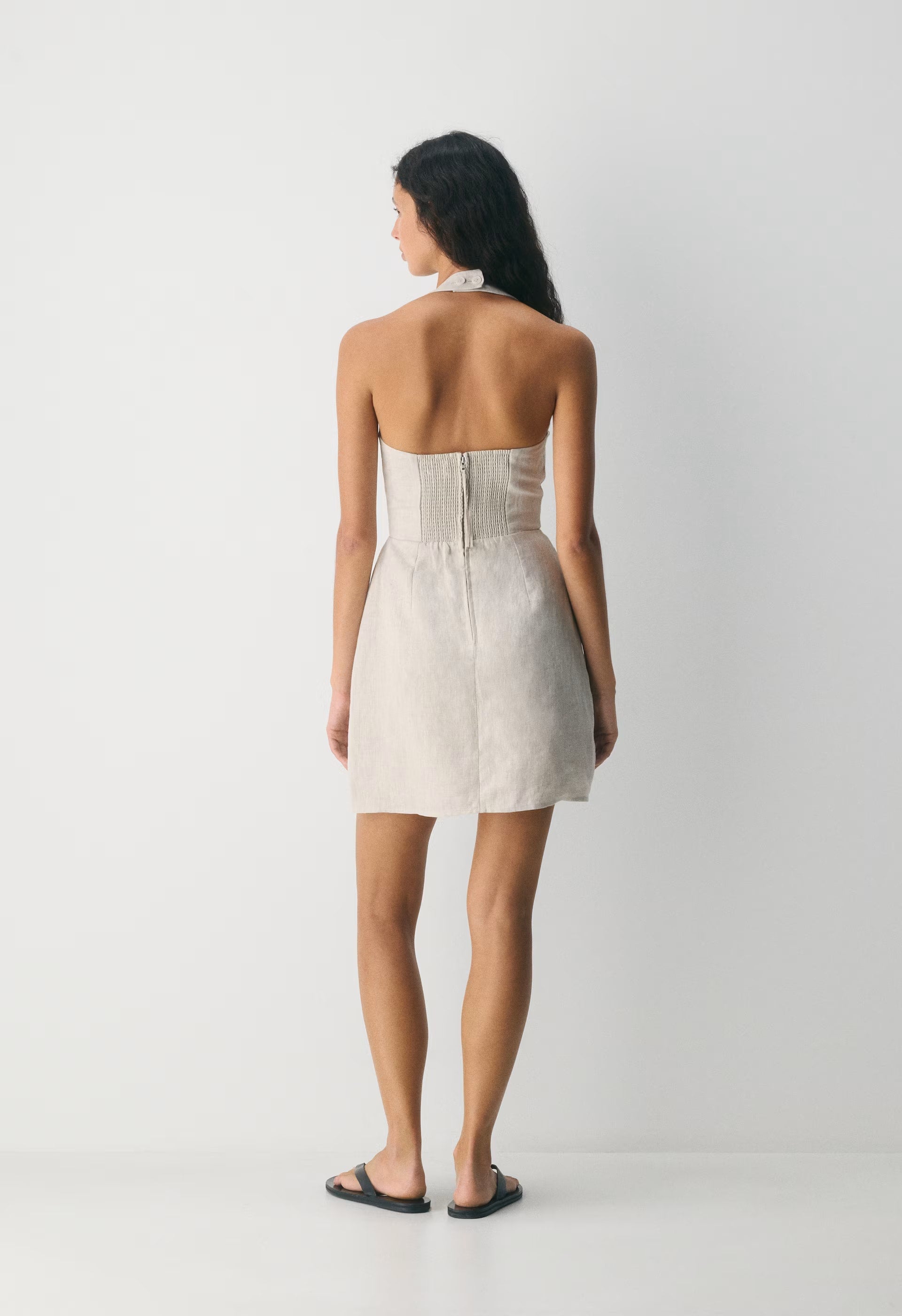 Whisper Linen Dress - AGAVE GREEN