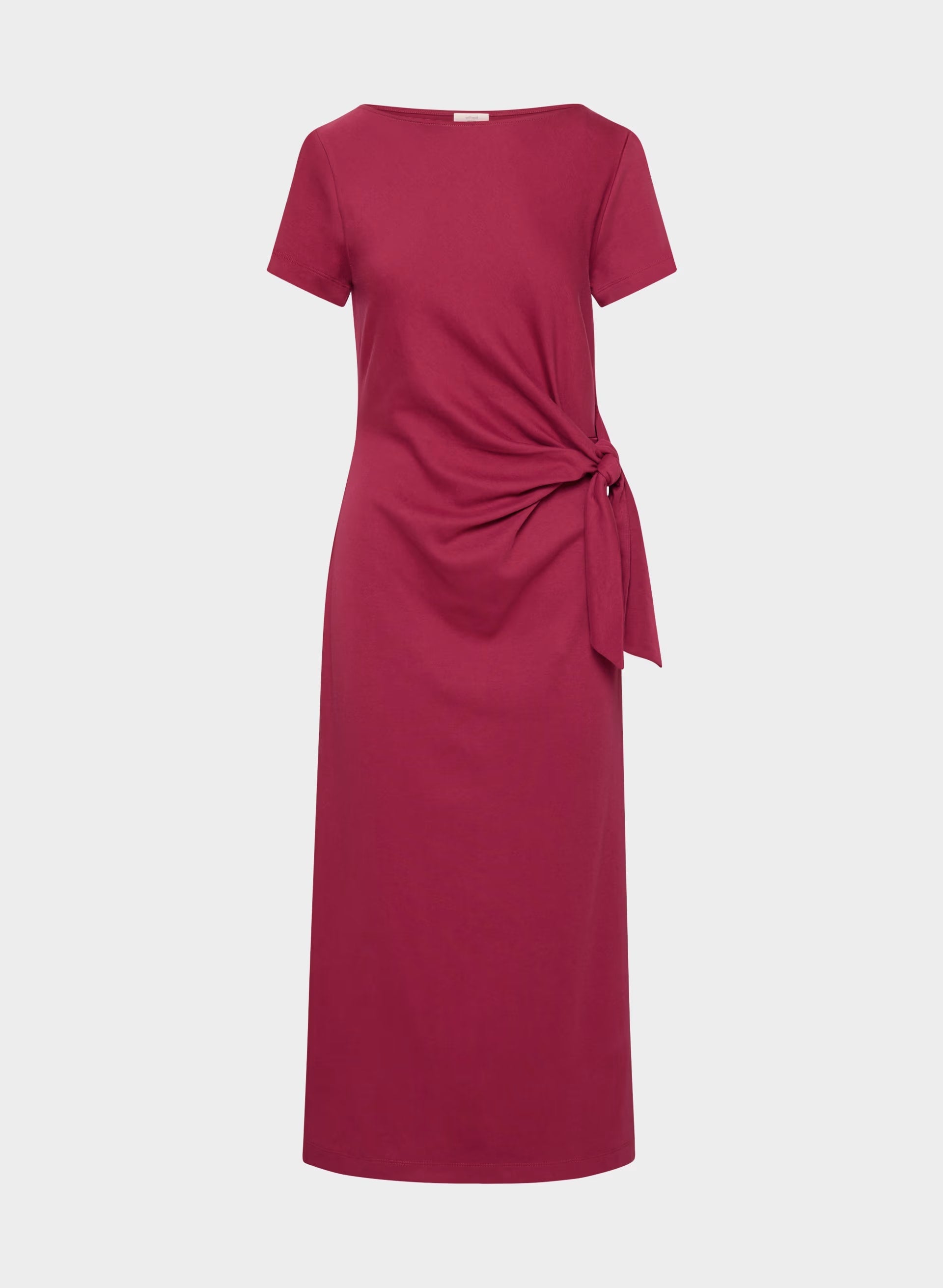 InterLock Cotton Writer Dress - JUICY ROSE
