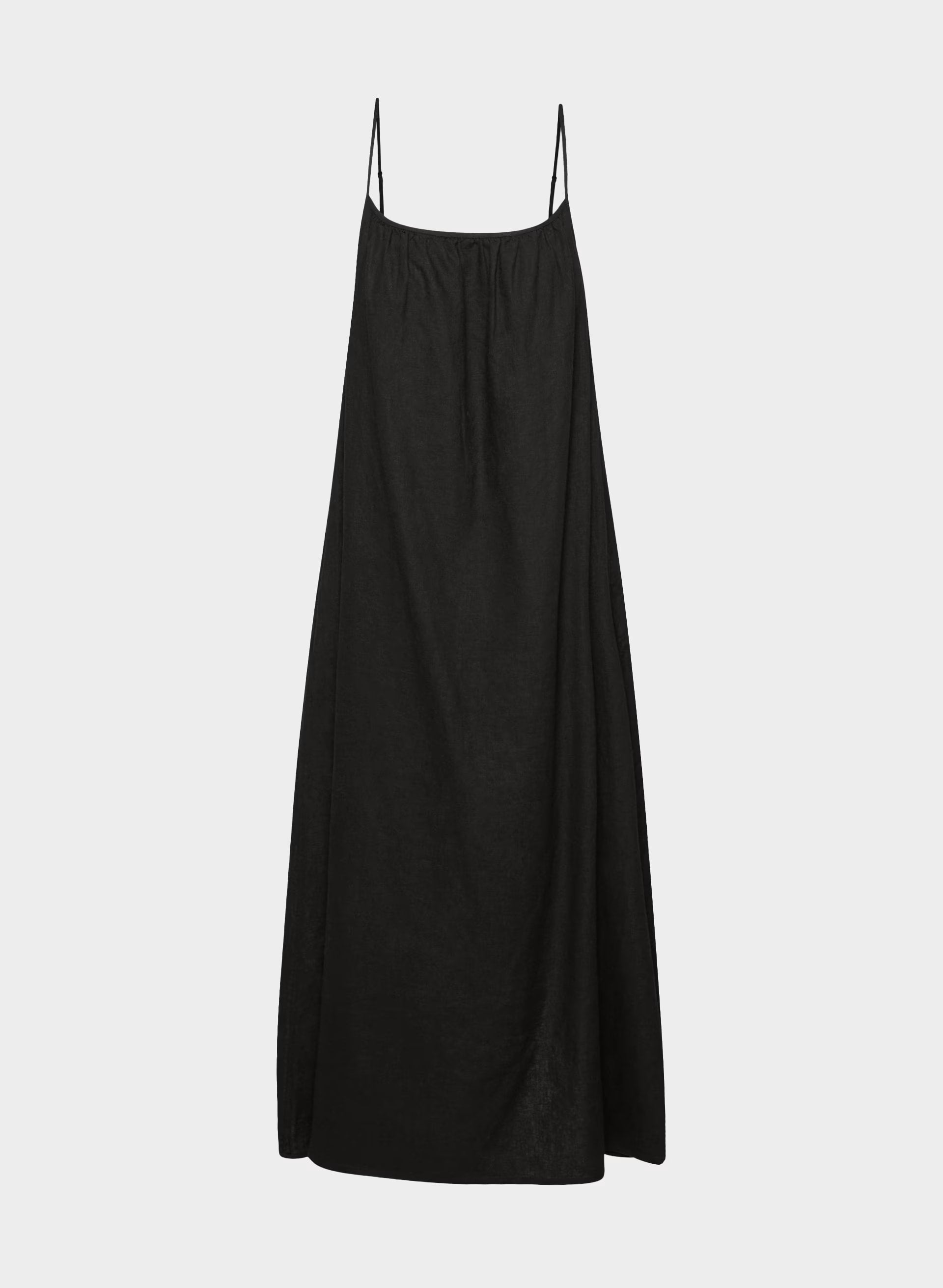 Wellbeing Linen Dress - BLACK