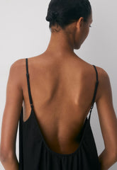 Wellbeing Linen Dress - BLACK