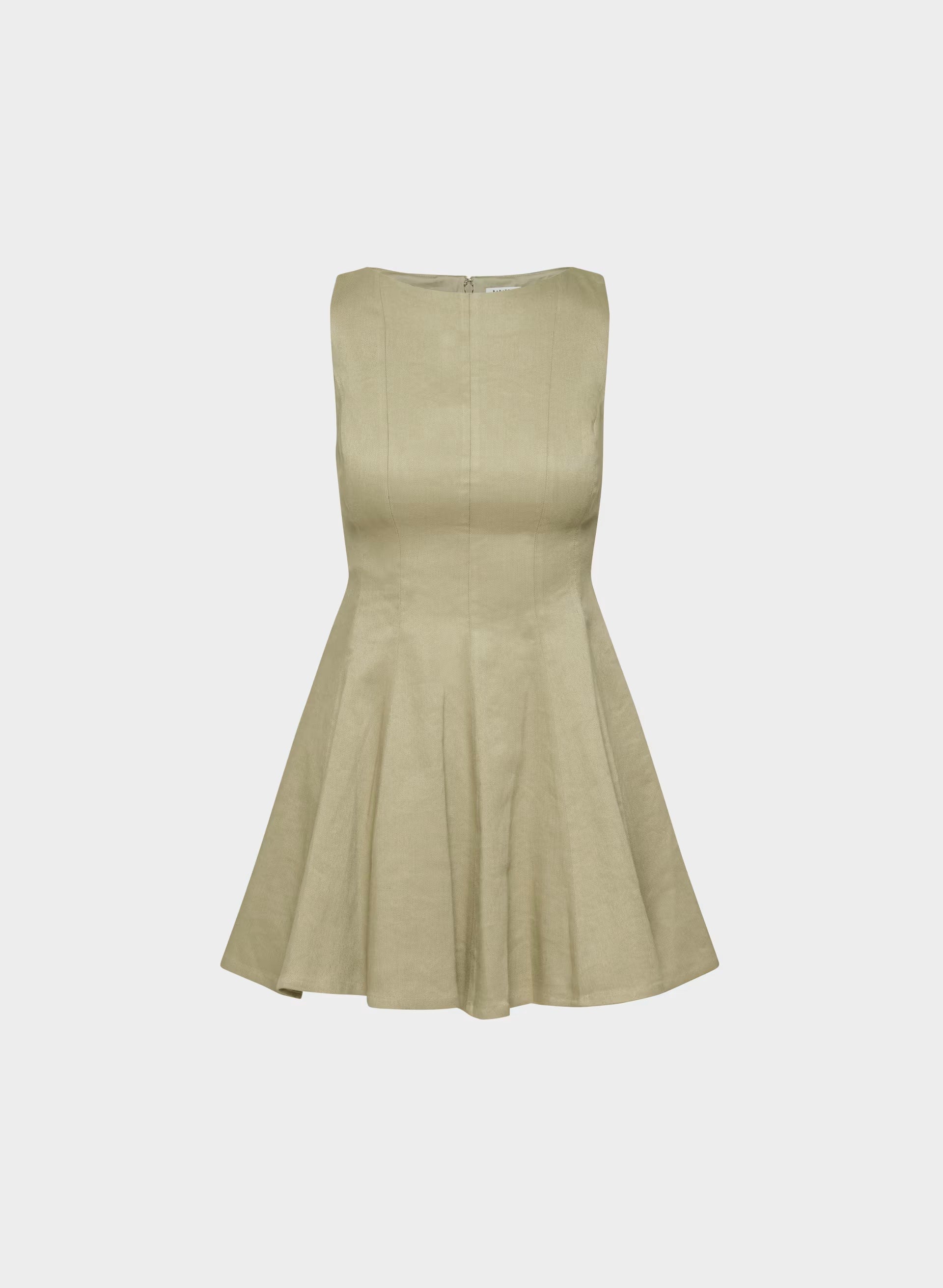 Proxy Linen Dress - MARTINI OLIVE