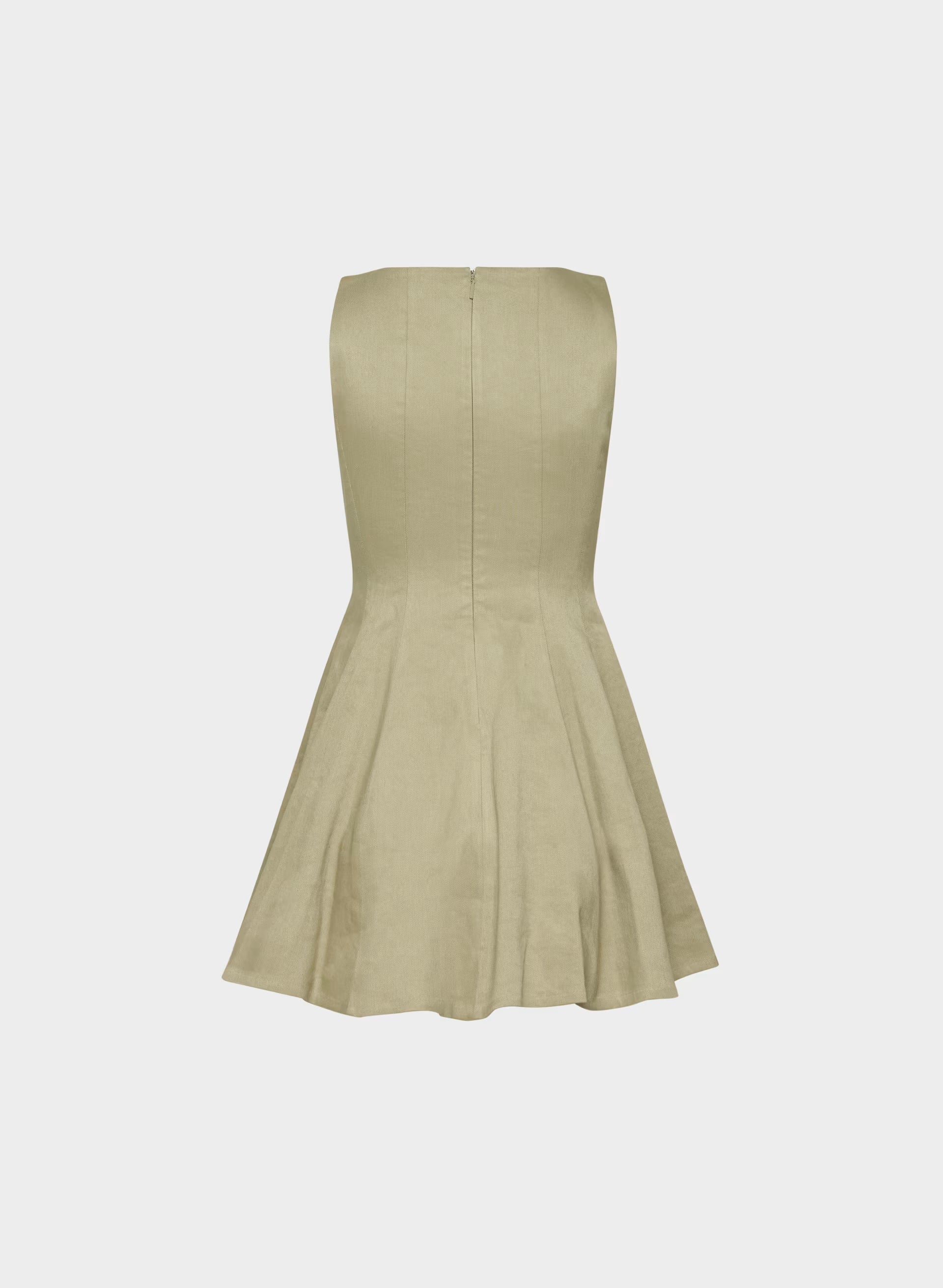 Proxy Linen Dress - MARTINI OLIVE