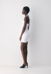 Original Contour Optimum Halter Dress - BRIGHT WHITE