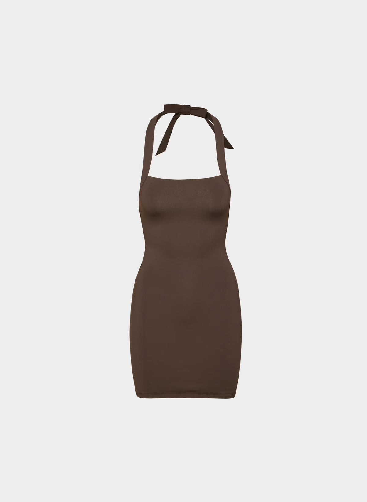 Original Contour Optimum Halter Dress - RICH MOCHA BROWN