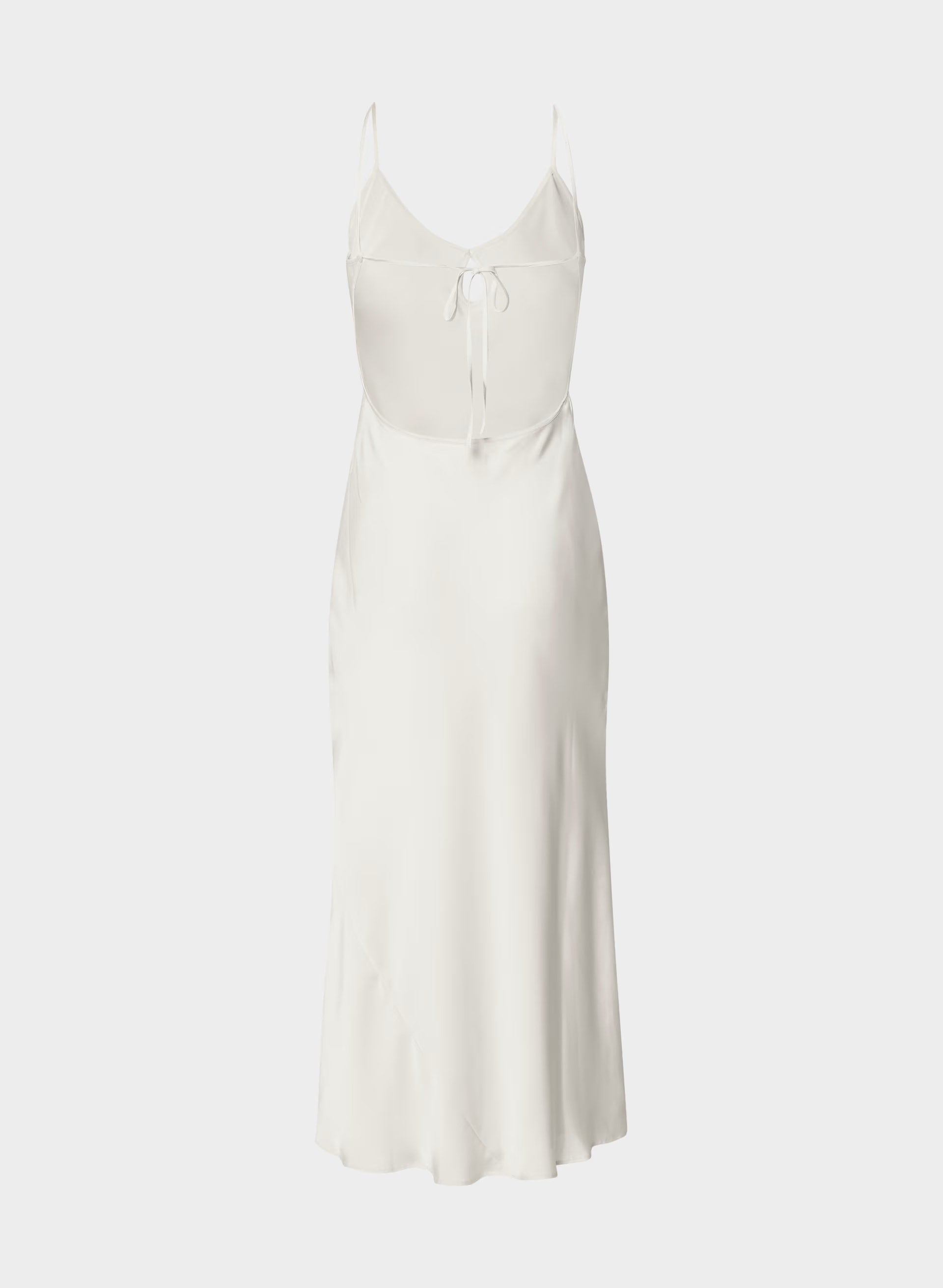Duskfall Satin Dress - MATTE PEARL