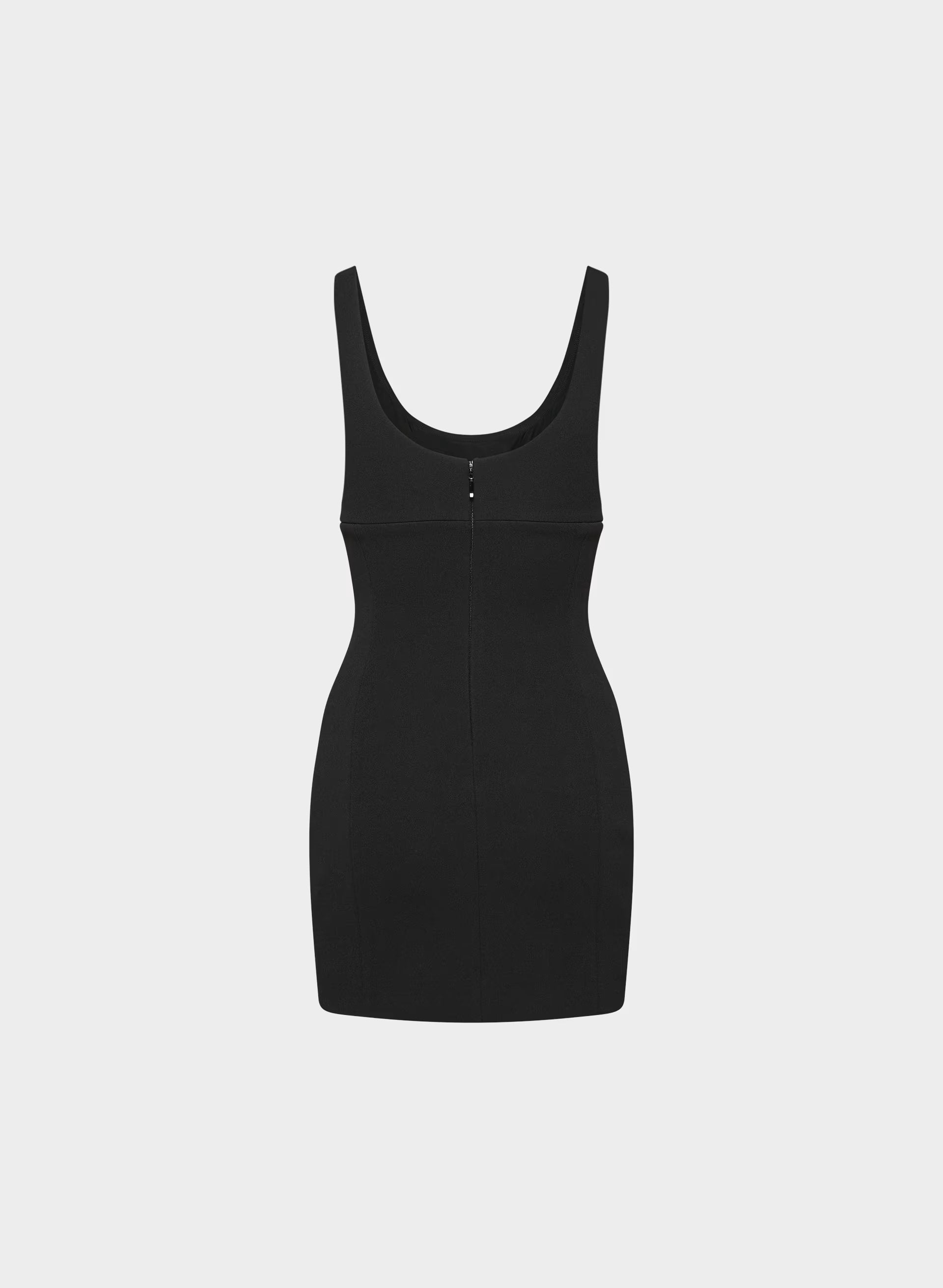 FigureKnit™ Admission Dress - BLACK