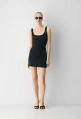 FigureKnit™ Admission Dress - BLACK
