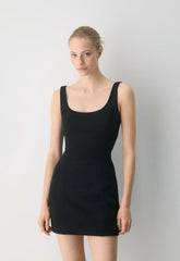 FigureKnit™ Admission Dress - BLACK