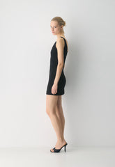 FigureKnit™ Admission Dress - BLACK