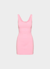 FigureKnit™ Admission Dress - JELLYBEAN PINK