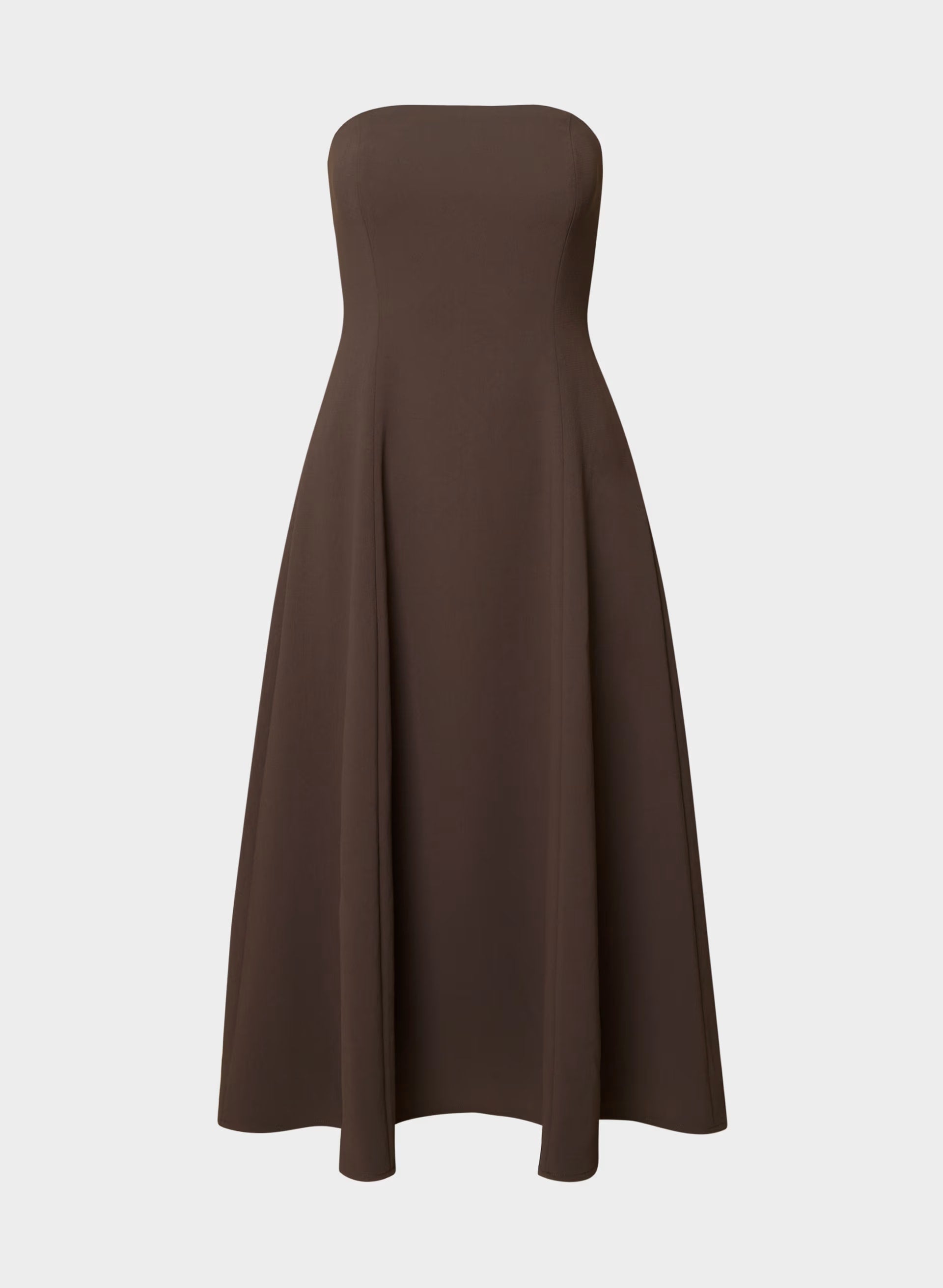 Lightwell Dress - Crepette™ - RICH MOCHA BROWN