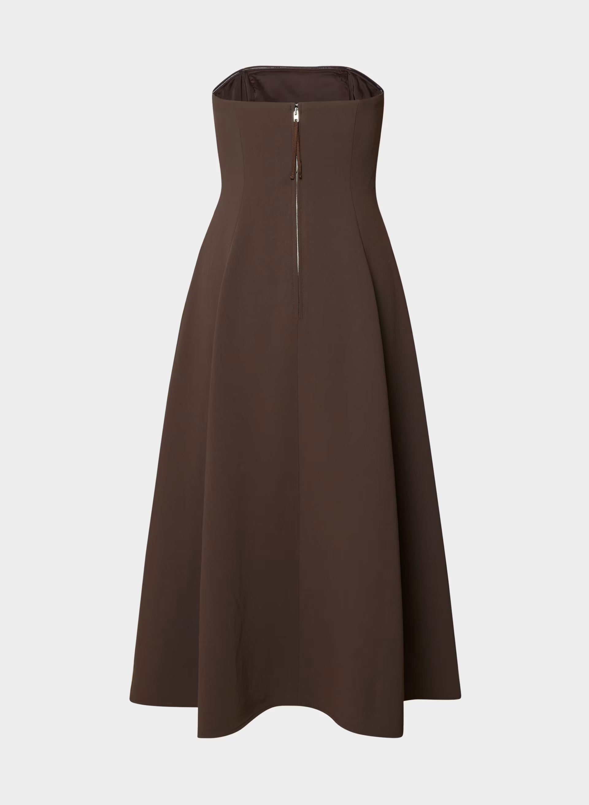 Lightwell Dress - Crepette™ - RICH MOCHA BROWN