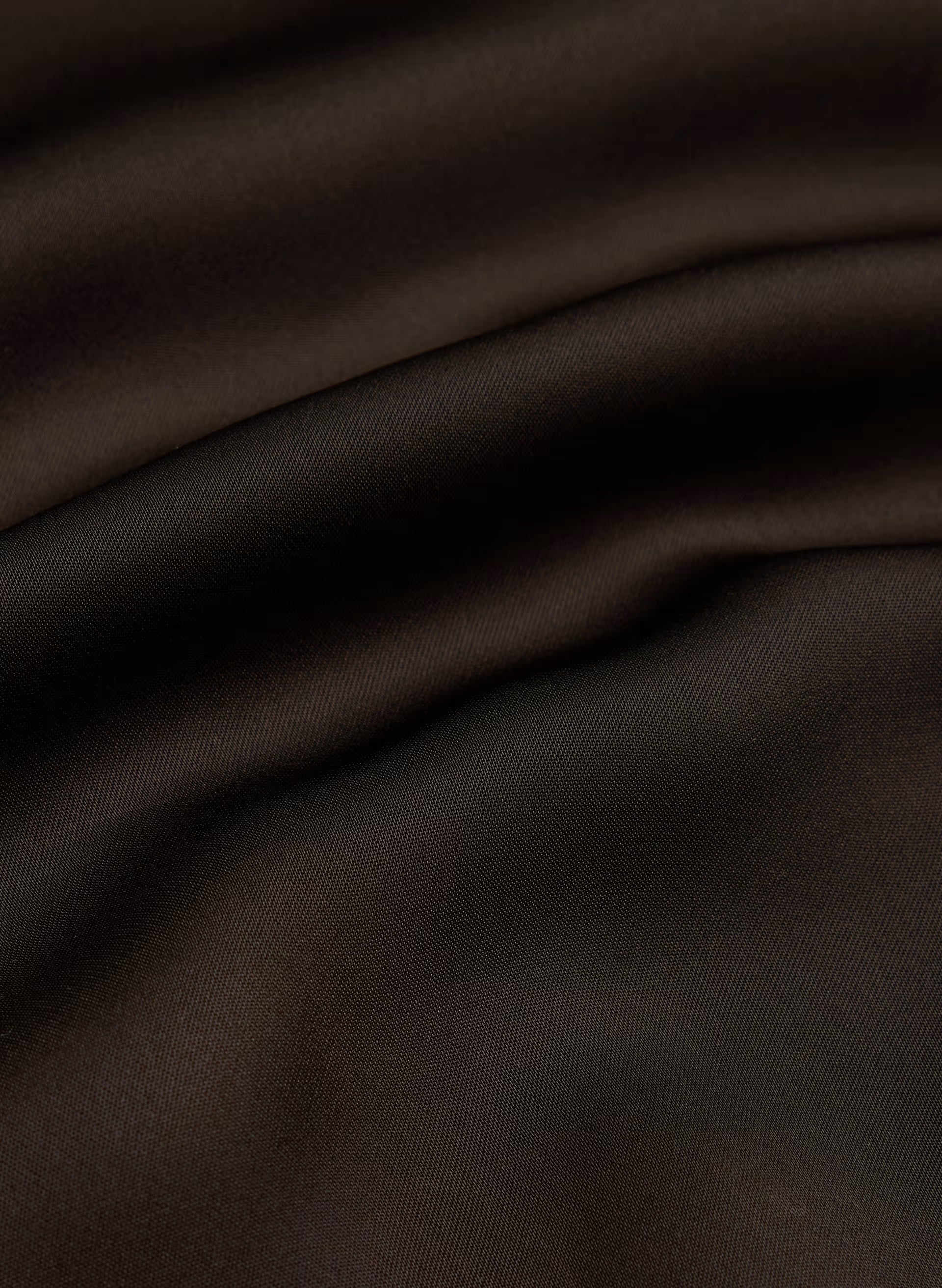 Nightscape Satin Halter Dress - RICH MOCHA BROWN