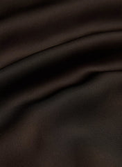 Nightscape Satin Halter Dress - RICH MOCHA BROWN