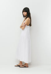 Casbah Linen Dress - WHITE